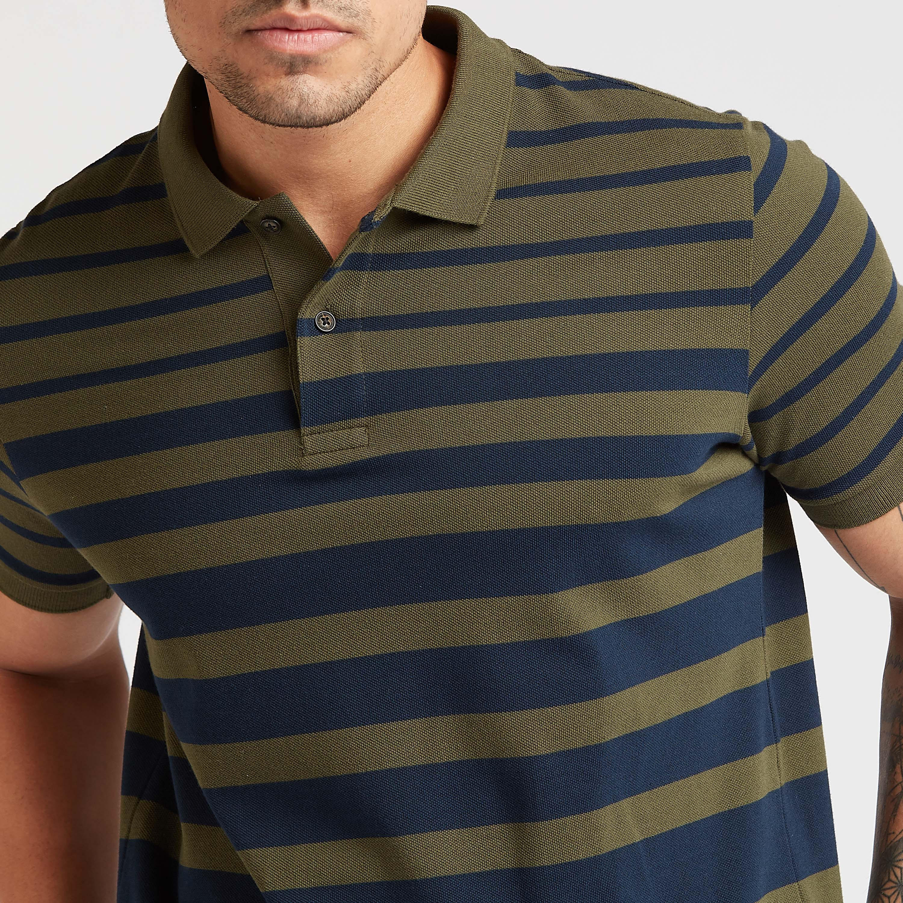 تيشيرت بولو بارز الملمس بأكمام قصيرة-men-clothing-tshirtsandpolos-polos-image-3