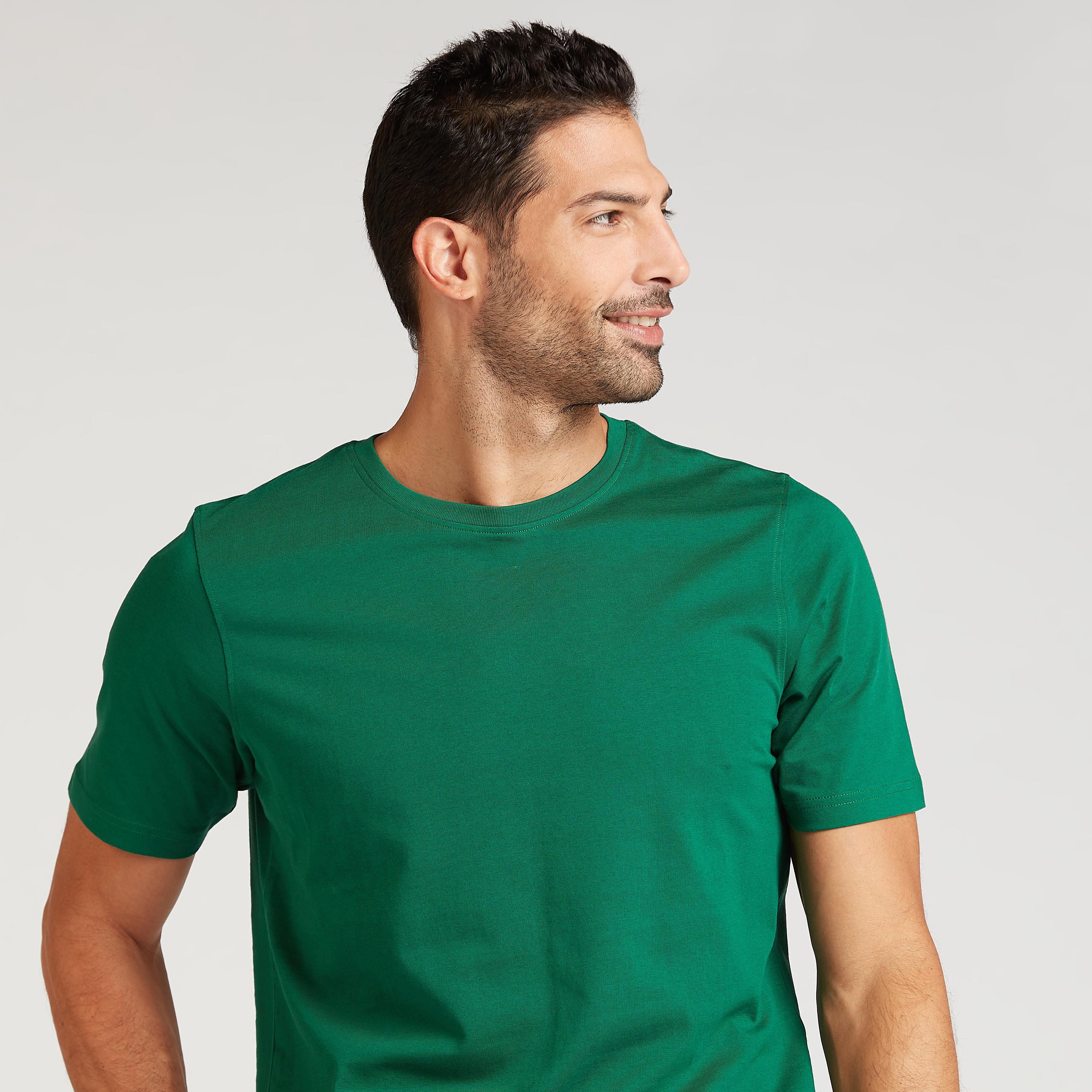 تيشيرت مستدام سادة بياقة ضيّقة وأكمام قصيرة-men-clothing-tshirtsandpolos-tshirts-image-3