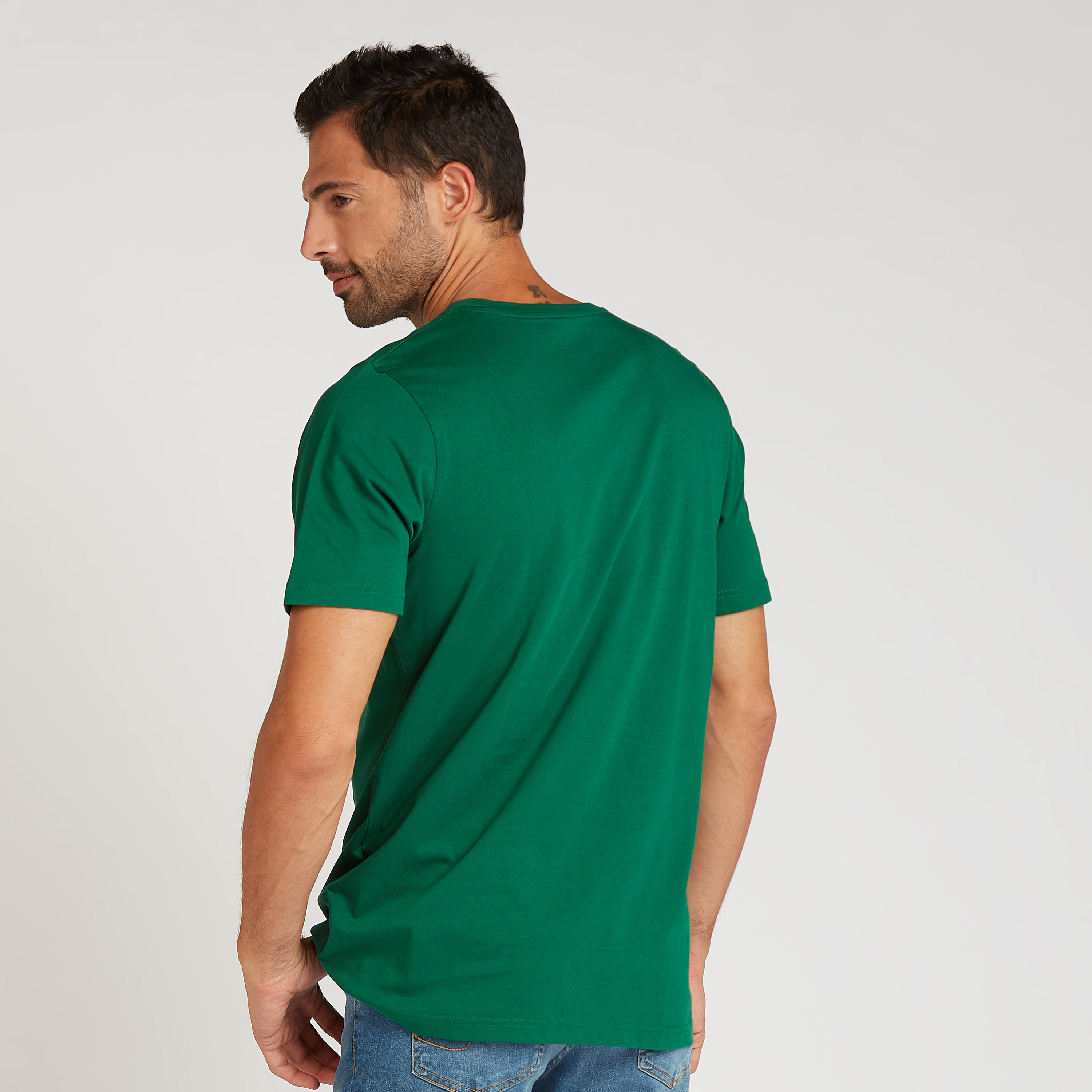 تيشيرت مستدام سادة بياقة ضيّقة وأكمام قصيرة-men-clothing-tshirtsandpolos-tshirts-image-4
