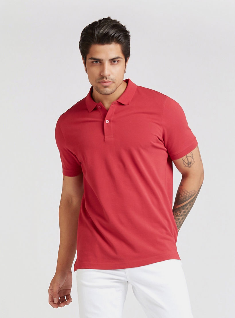 تيشيرت بولو بارز الملمس بأكمام قصيرة-men-clothing-tshirtsandpolos-polos-image-4