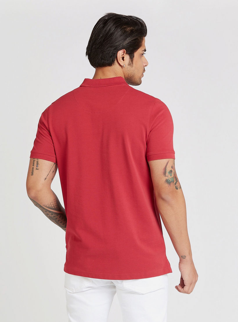 تيشيرت بولو بارز الملمس بأكمام قصيرة-men-clothing-tshirtsandpolos-polos-image-1