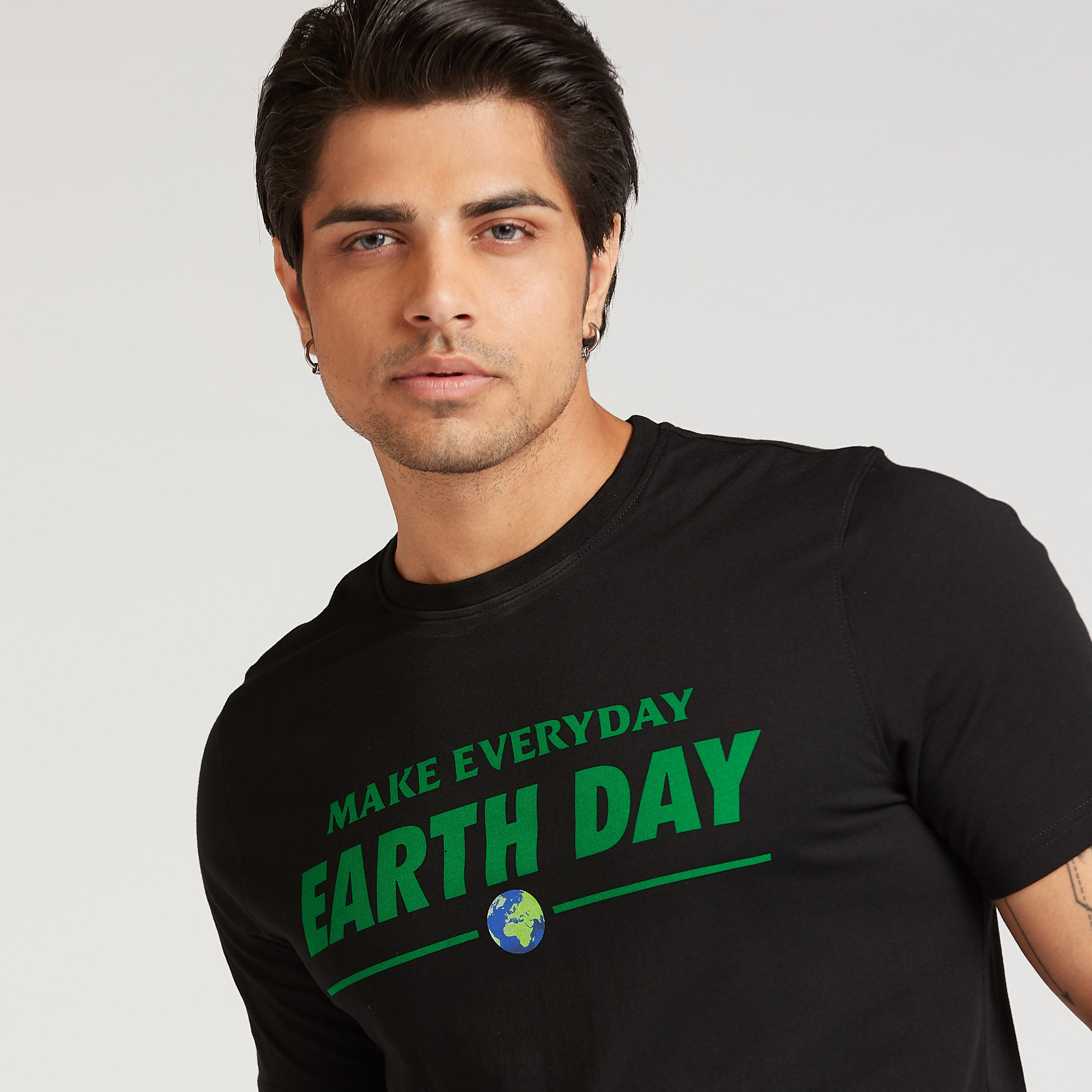 Slim Fit Printed T-shirt with Crew Neck and Short Sleeves-men-clothing-tshirtsandpolos-tshirts-image-3