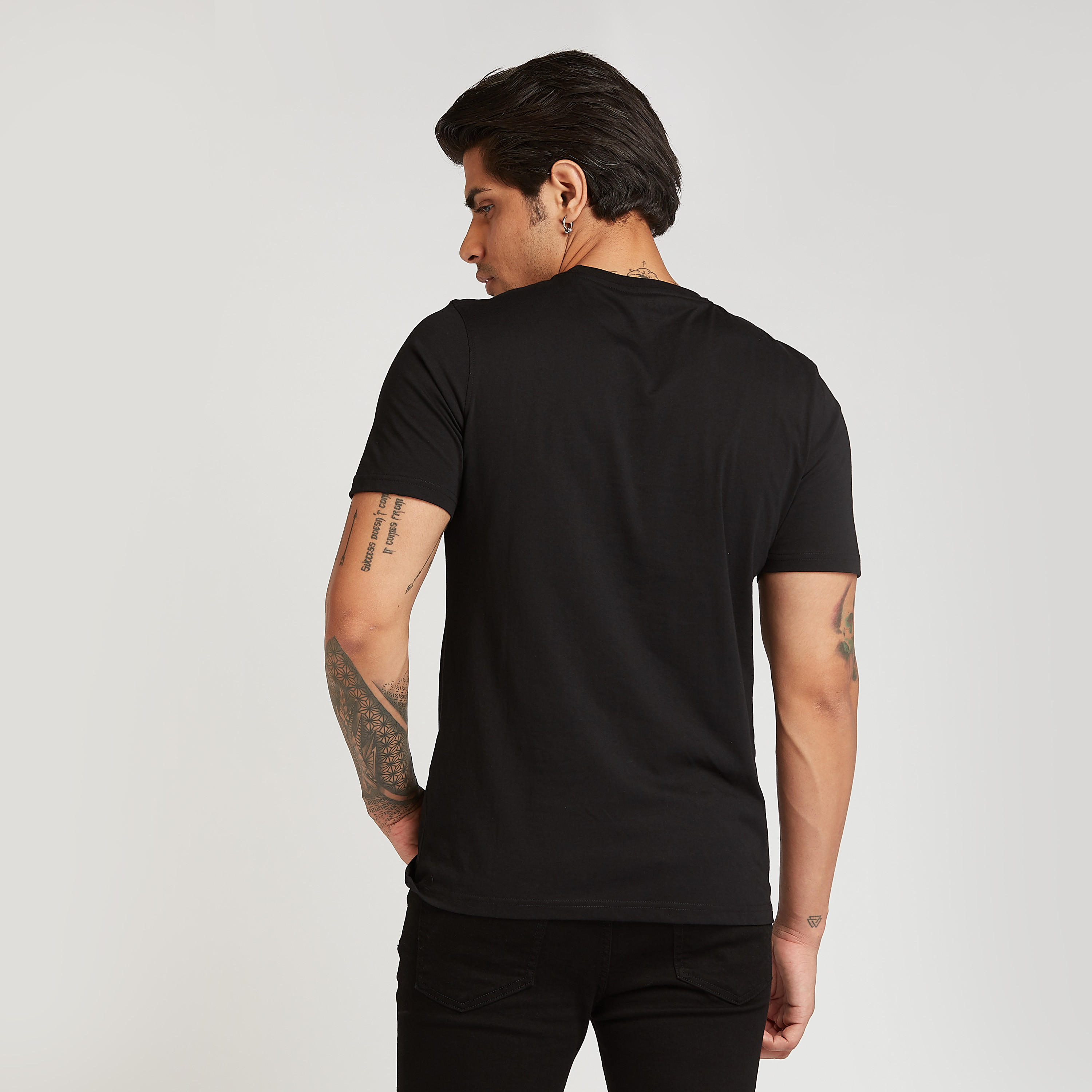 Slim Fit Printed T-shirt with Crew Neck and Short Sleeves-men-clothing-tshirtsandpolos-tshirts-image-4