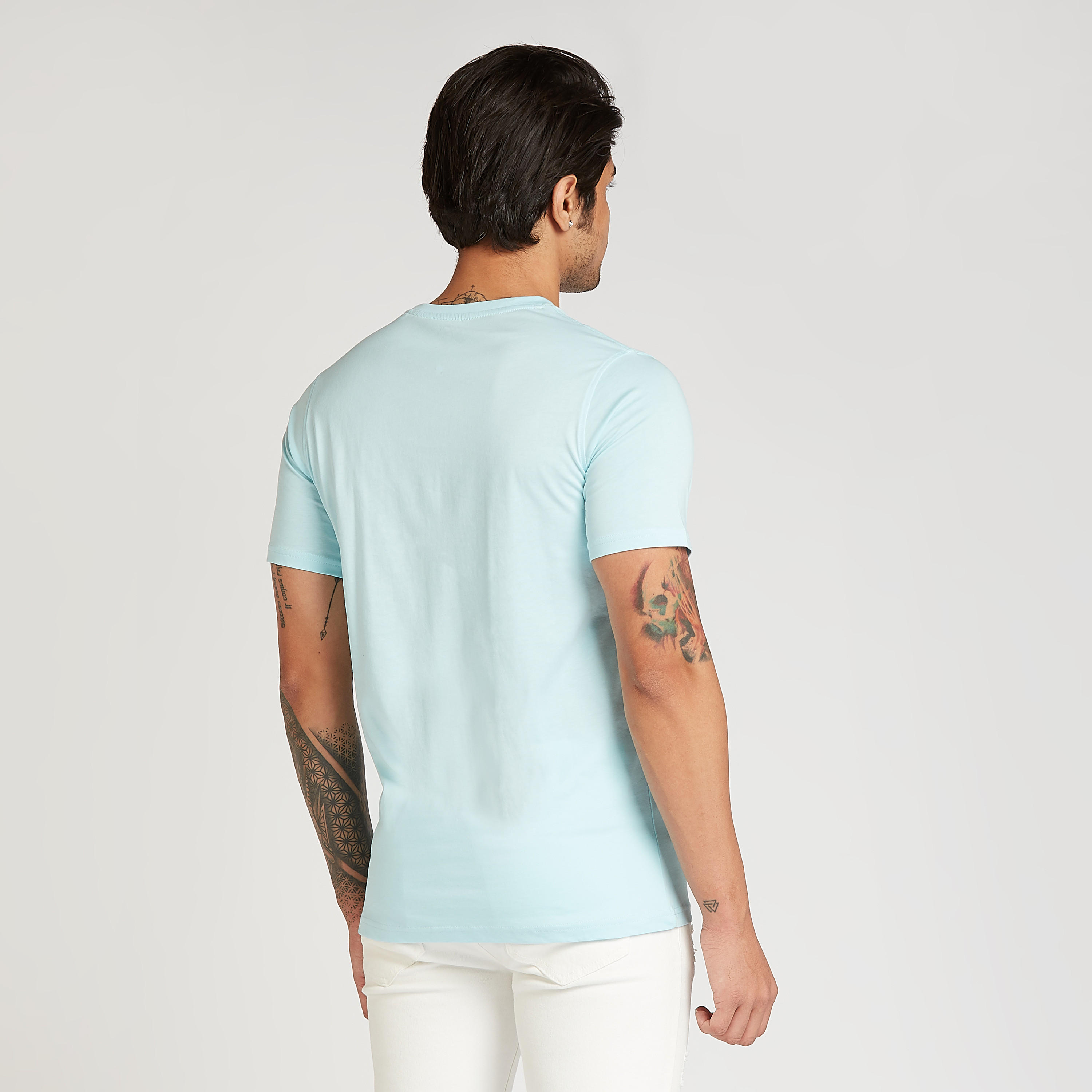 تيشيرت مستدام سليم فيت بياقة ضيقة وأكمام قصيرة وطبعات-men-clothing-tshirtsandpolos-tshirts-image-4