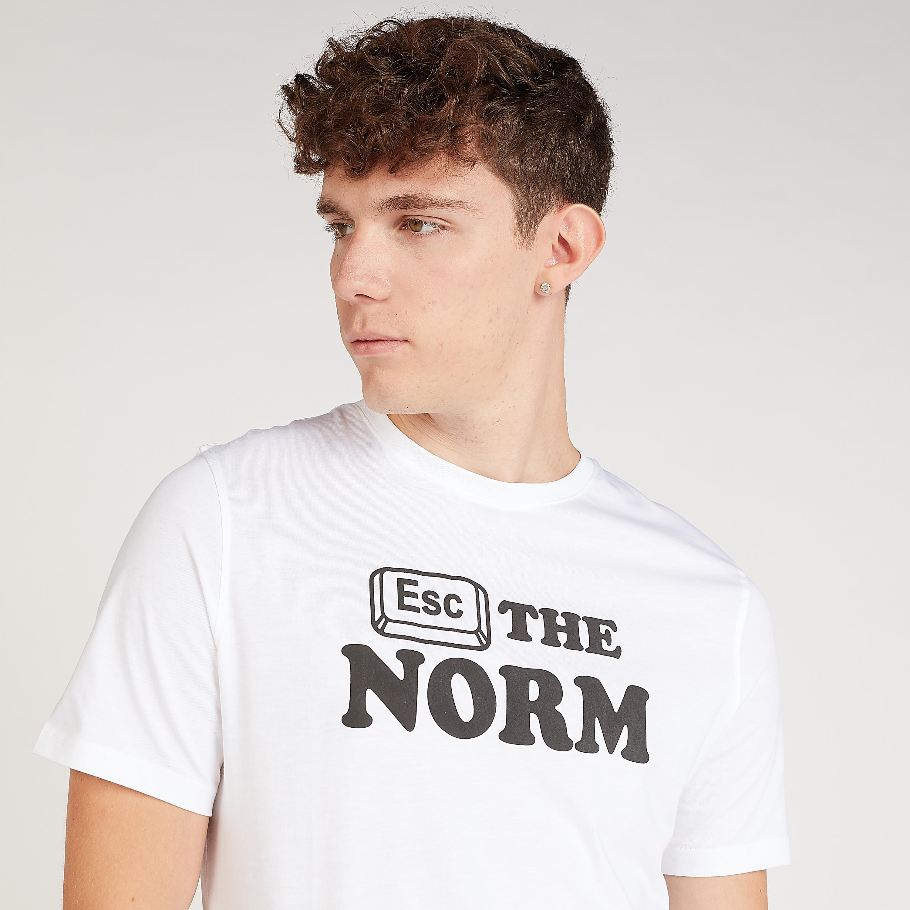 Sustainable Slim Fit Graphic Print T-shirt with Crew Neck and Short Sleeves-men-clothing-tshirtsandpolos-tshirts-image-3