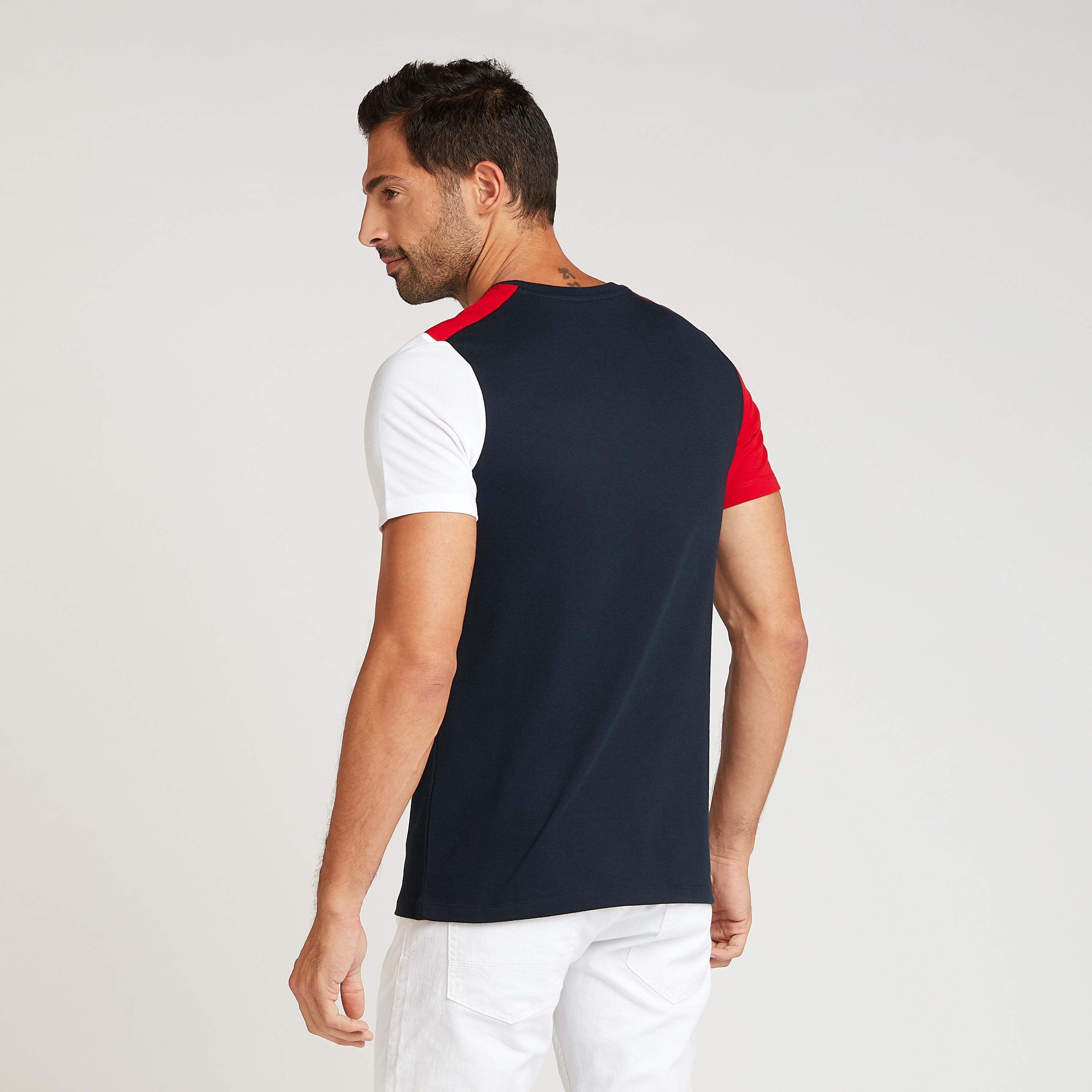 تيشيرت مستدام بقصة سليم وياقة ضيقة وأكمام قصيرة وطبعات-men-clothing-tshirtsandpolos-tshirts-image-4