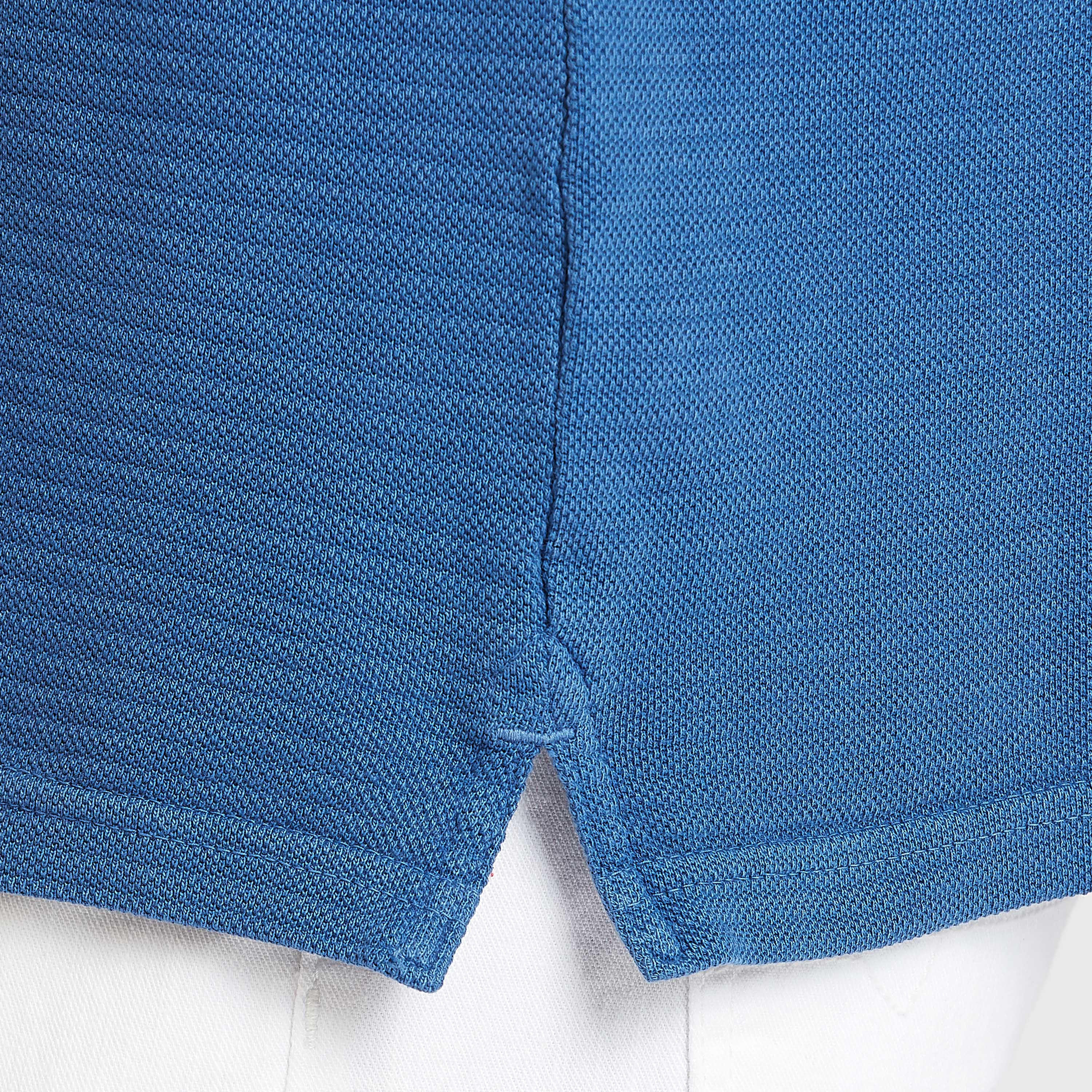 تيشيرت مستدام سليم بولو بارز الملمس بأكمام قصيرة-men-clothing-tshirtsandpolos-polos-image-6