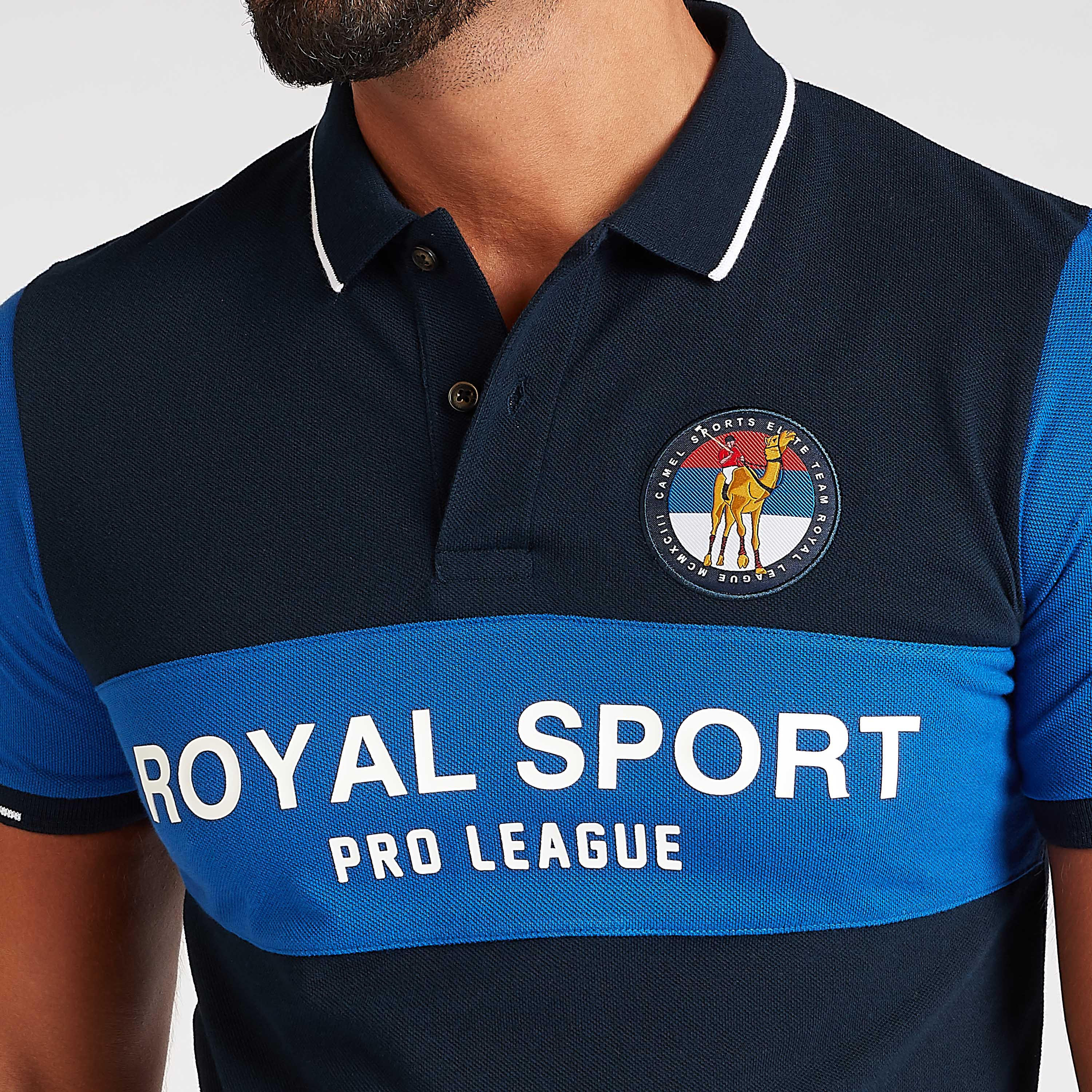 تيشيرت بولو بقصة سليم بارز الملمس بأكمام قصيرة-men-clothing-tshirtsandpolos-polos-image-3