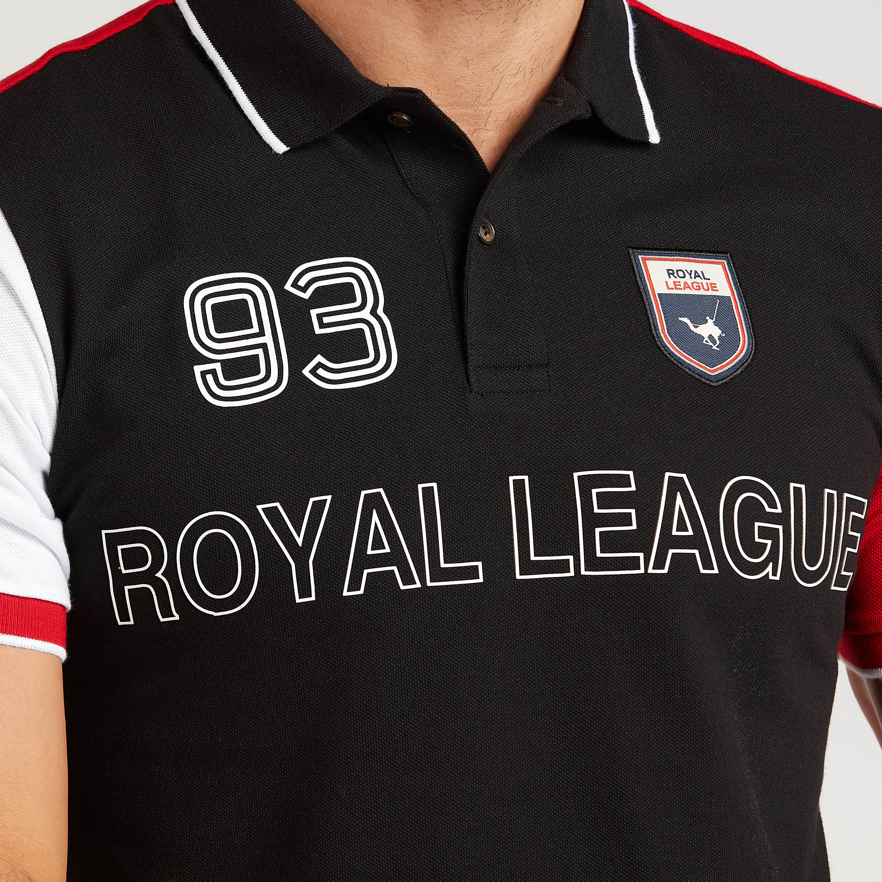 تيشيرت بولو بقصة سليم بارز الملمس بأكمام قصيرة-men-clothing-tshirtsandpolos-polos-image-3