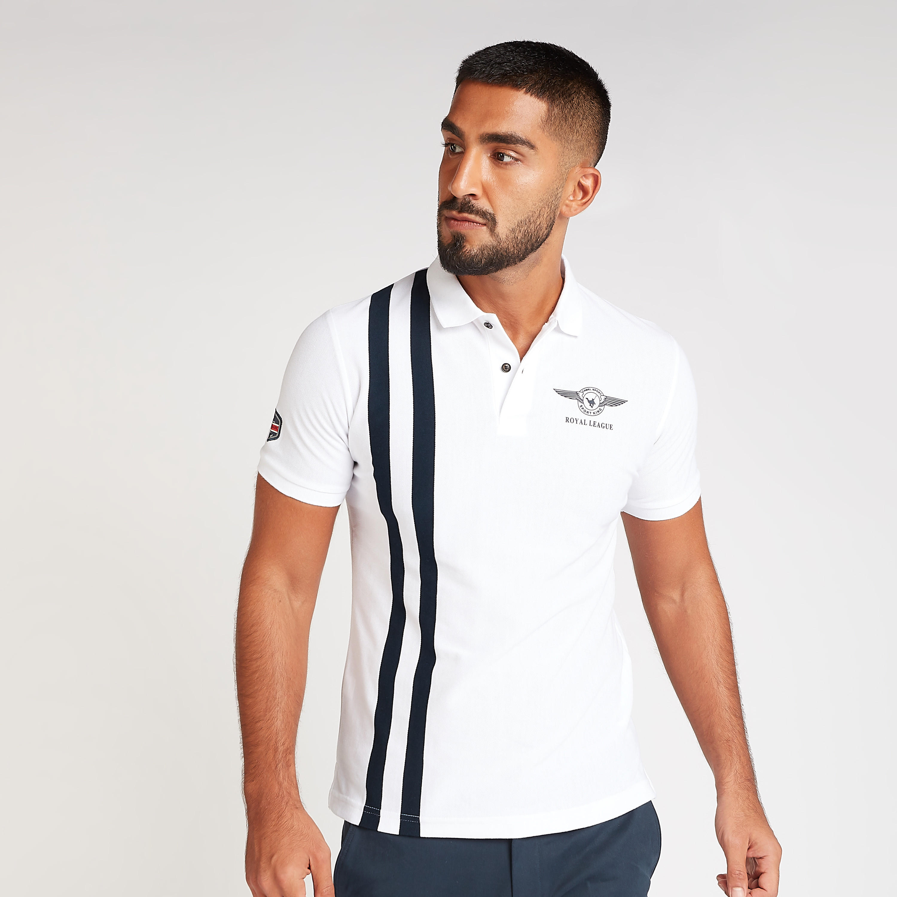 تيشيرت مستدام سليم فيت بولو بأكمام قصيرة-men-clothing-tshirtsandpolos-polos-image-1