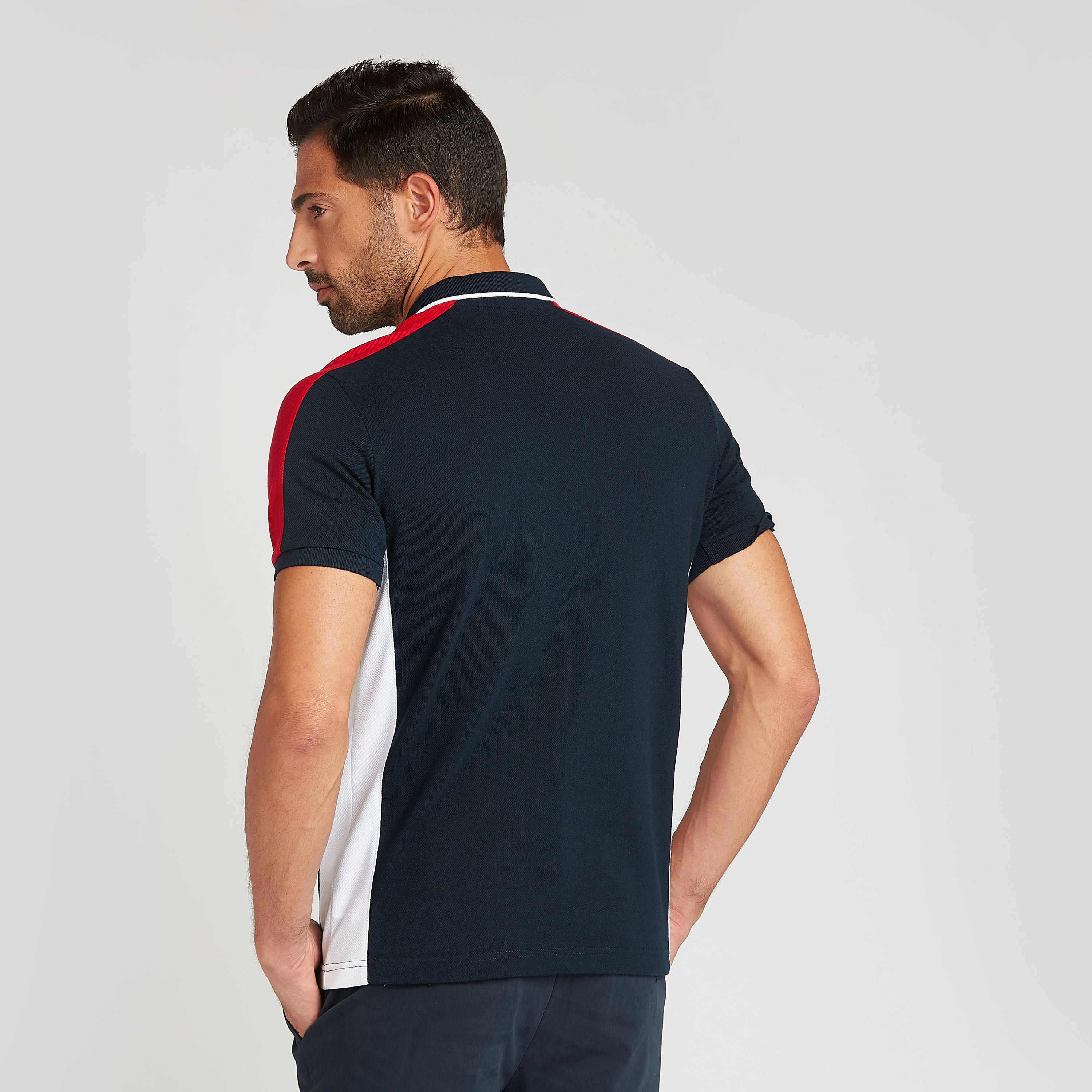 تيشيرت سليم بياقة بولو وأكمام قصيرة وطبعات-men-clothing-tshirtsandpolos-polos-image-4