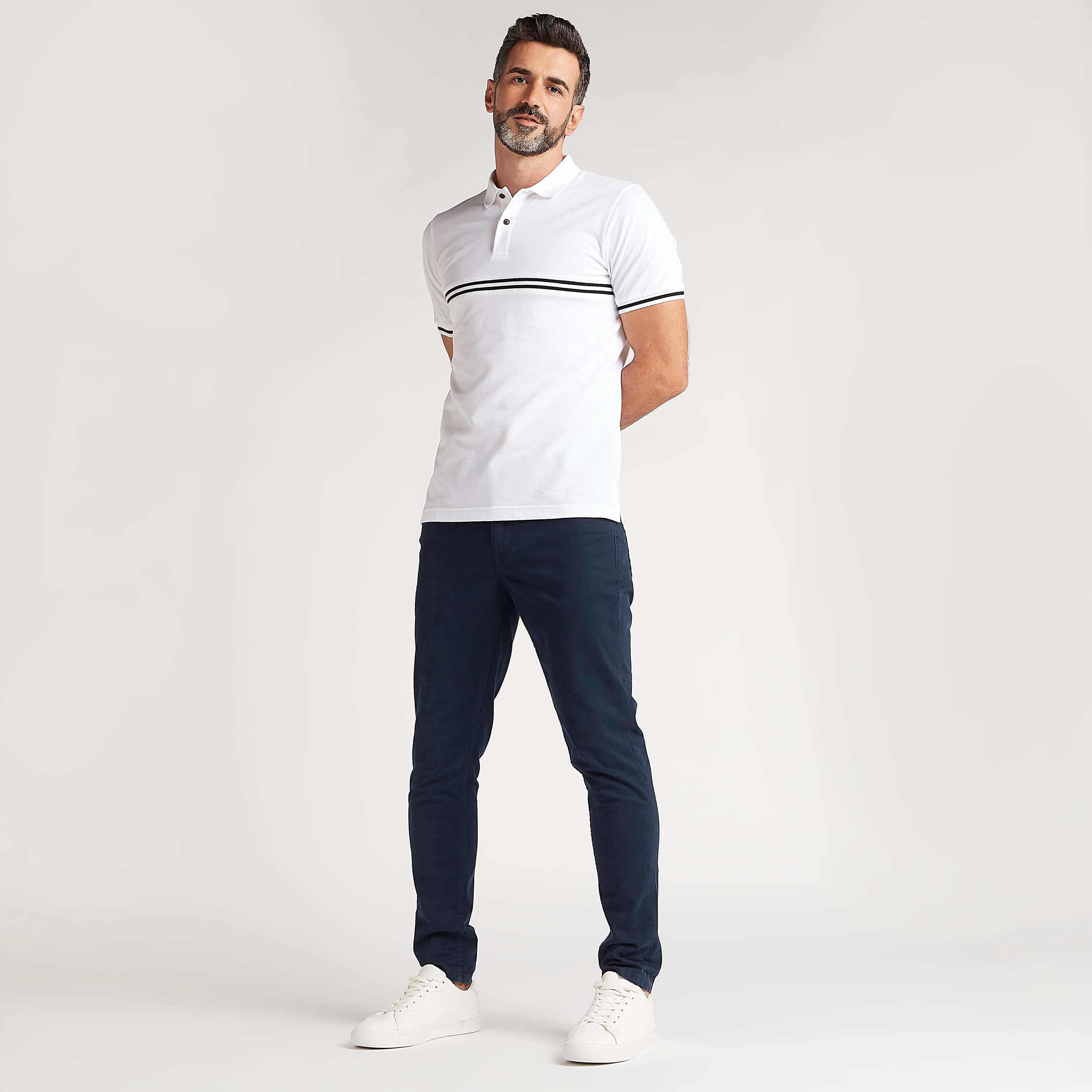 تيشيرت بولو سليم فيت بأكمام قصيرة-men-clothing-tshirtsandpolos-polos-image-2