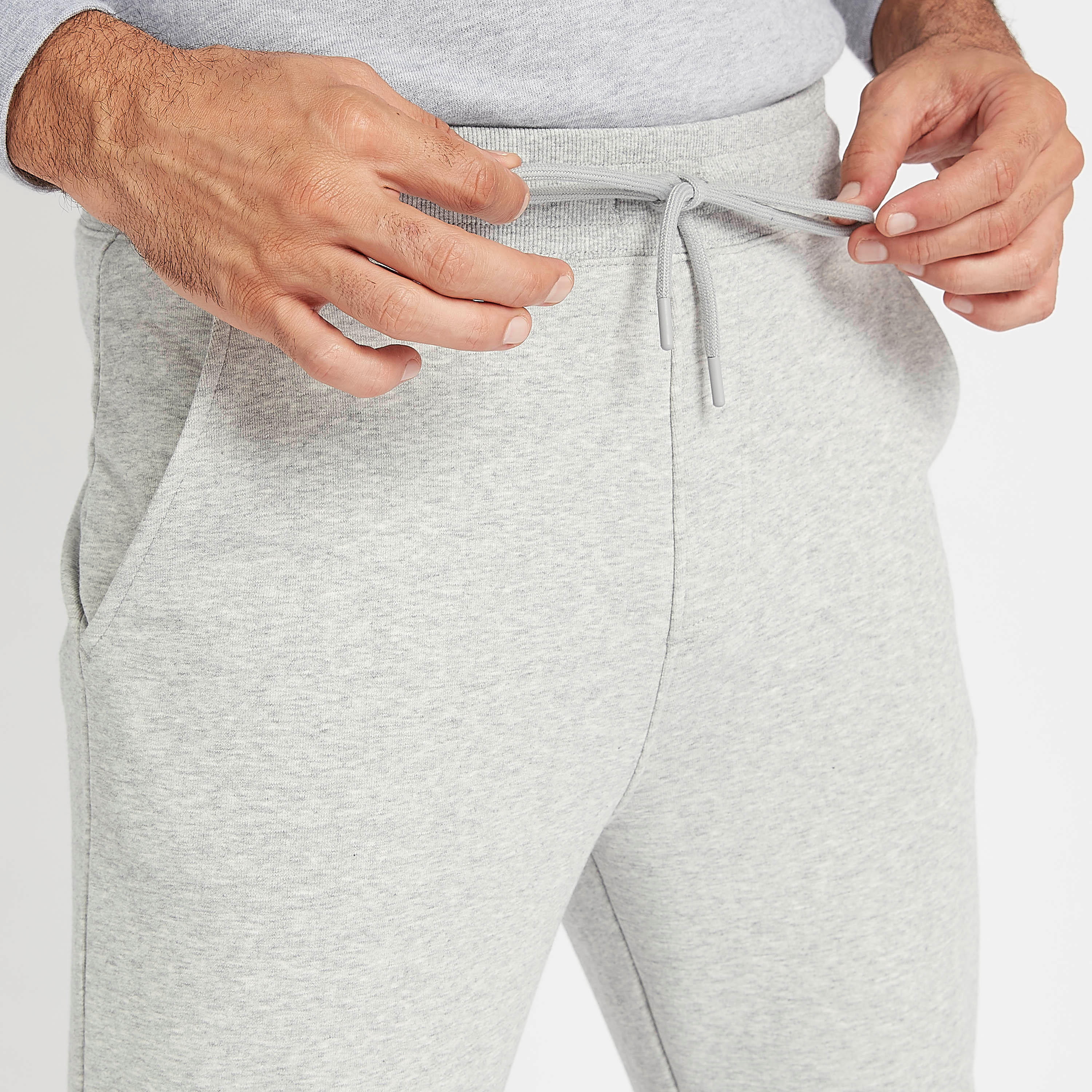 Sustainable Solid Joggers with Cuffed Hem and Drawstring Closure-men-clothing-bottoms-joggers-image-3
