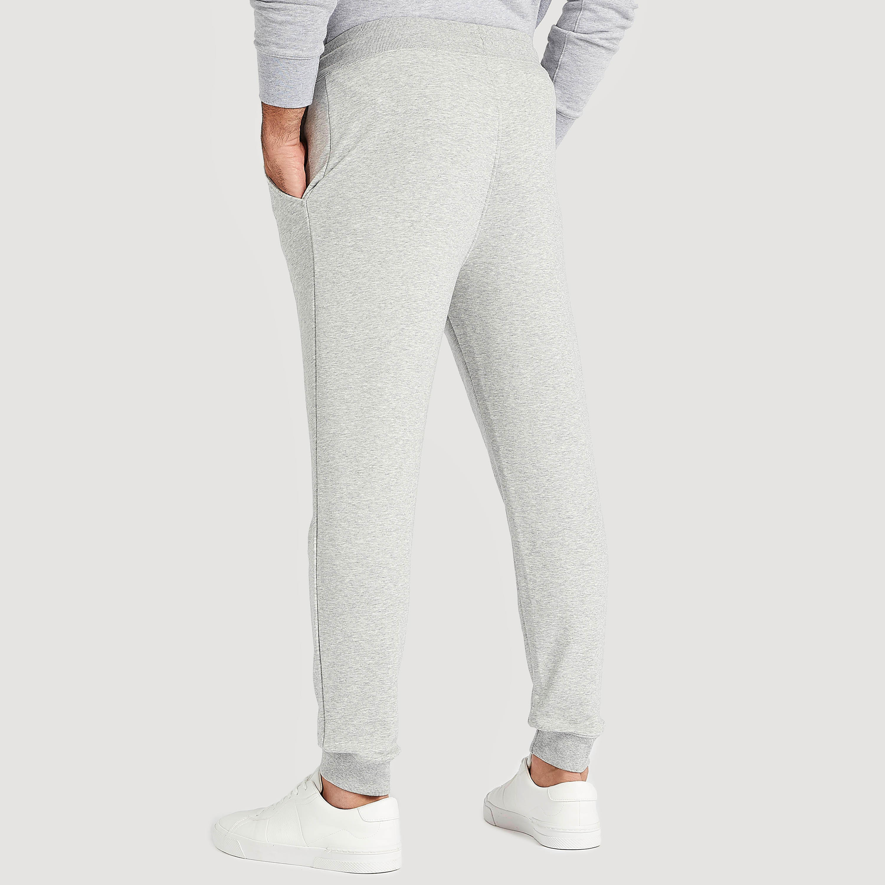 Sustainable Solid Joggers with Cuffed Hem and Drawstring Closure-men-clothing-bottoms-joggers-image-4