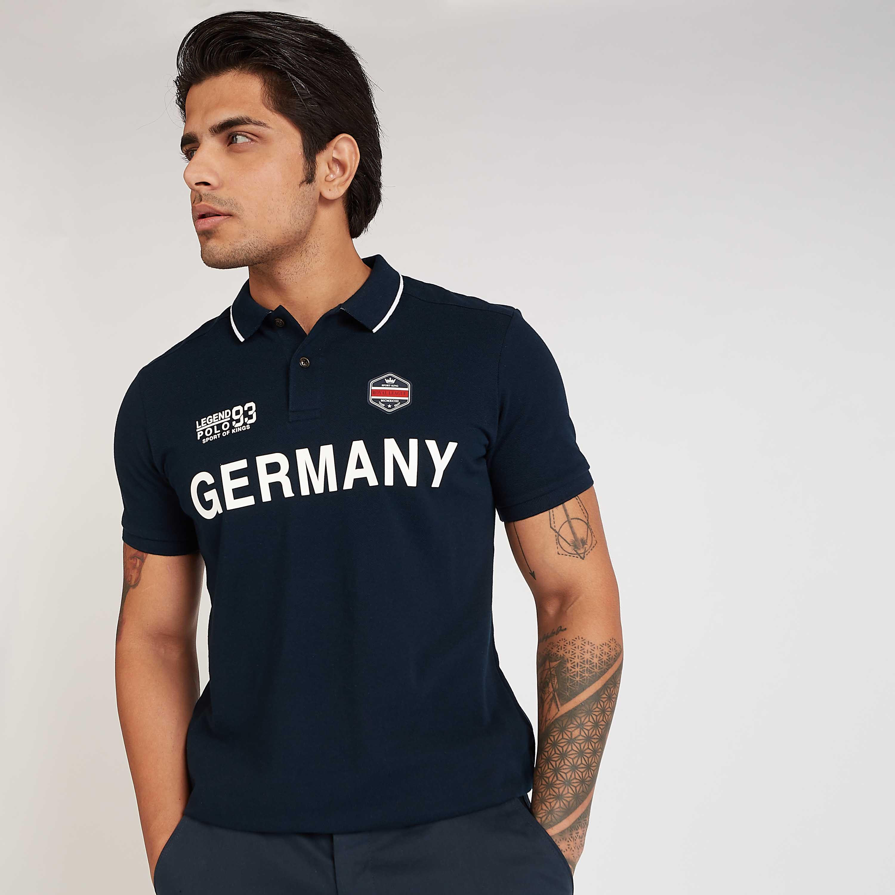تيشيرت مستدام سليم بولو بأكمام قصيرة وبطبعات-men-clothing-tshirtsandpolos-polos-image-1