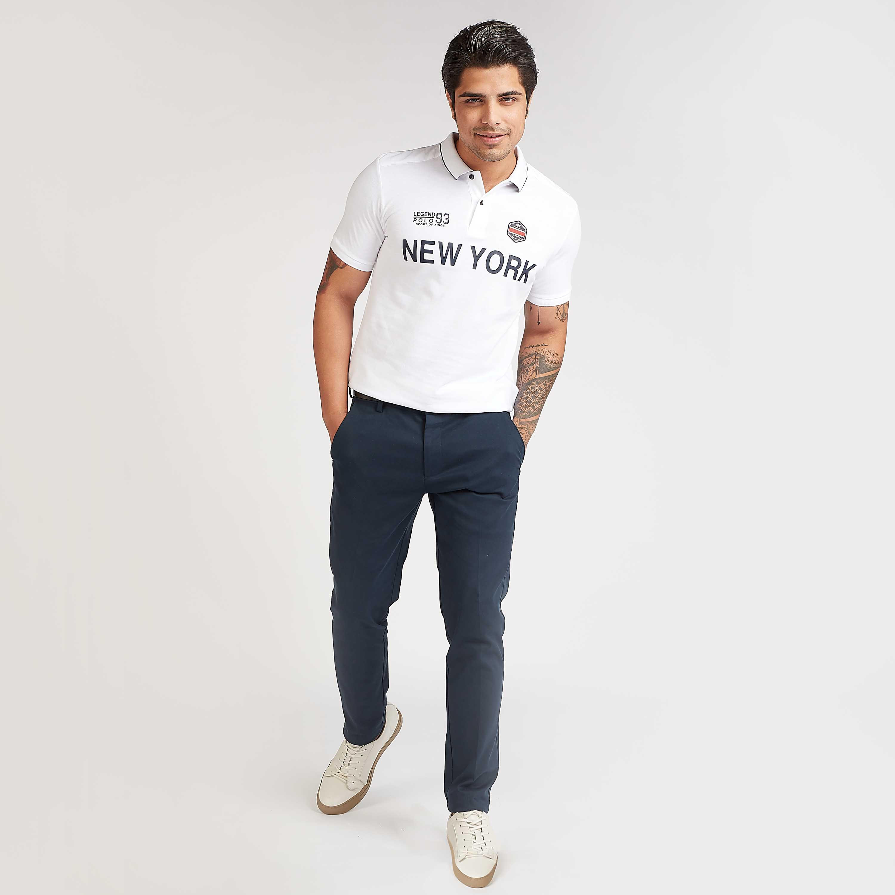 تيشيرت مستدام سليم بولو بأكمام قصيرة وبطبعات-men-clothing-tshirtsandpolos-polos-image-2