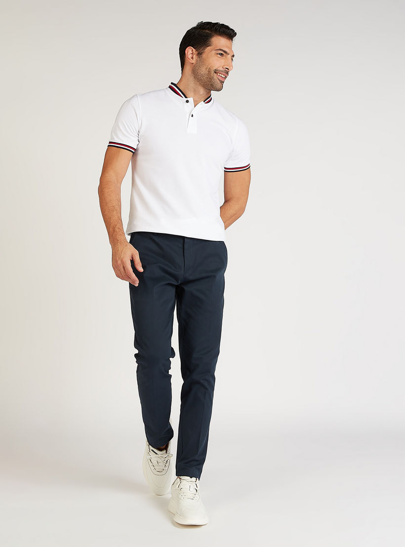 تيشيرت مستدام سليم بارز الملمس بياقة هينلي-men-clothing-tshirtsandpolos-tshirts-image-3