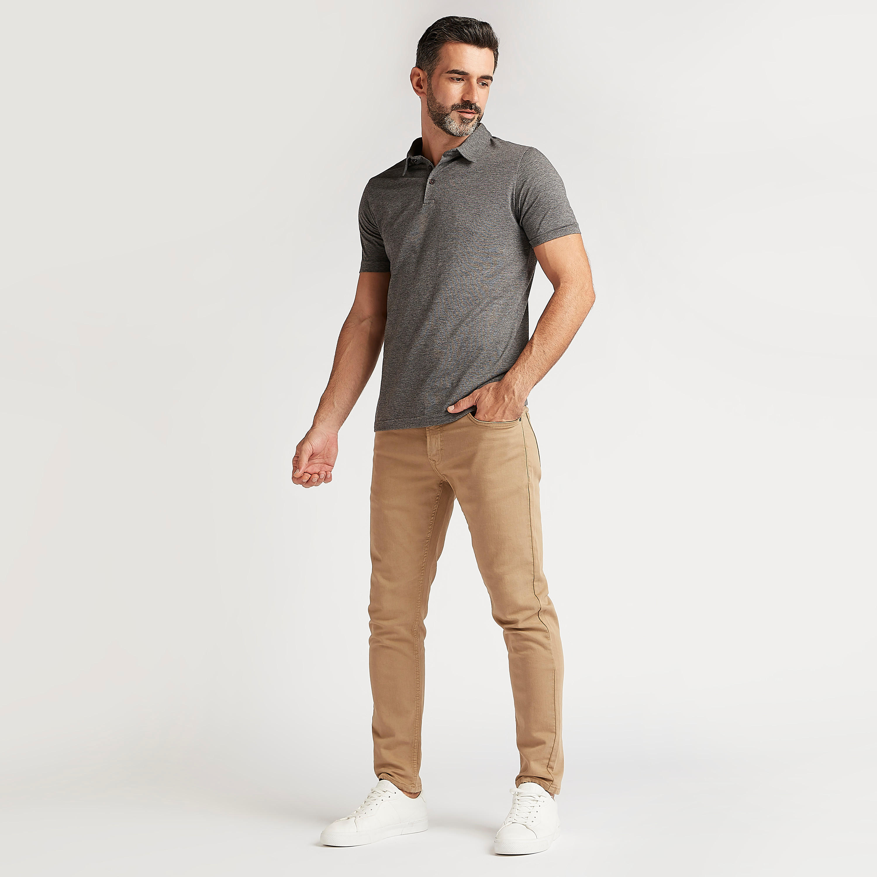 تيشيرت بولو سادة بأكمام قصيرة-men-clothing-tshirtsandpolos-polos-image-3