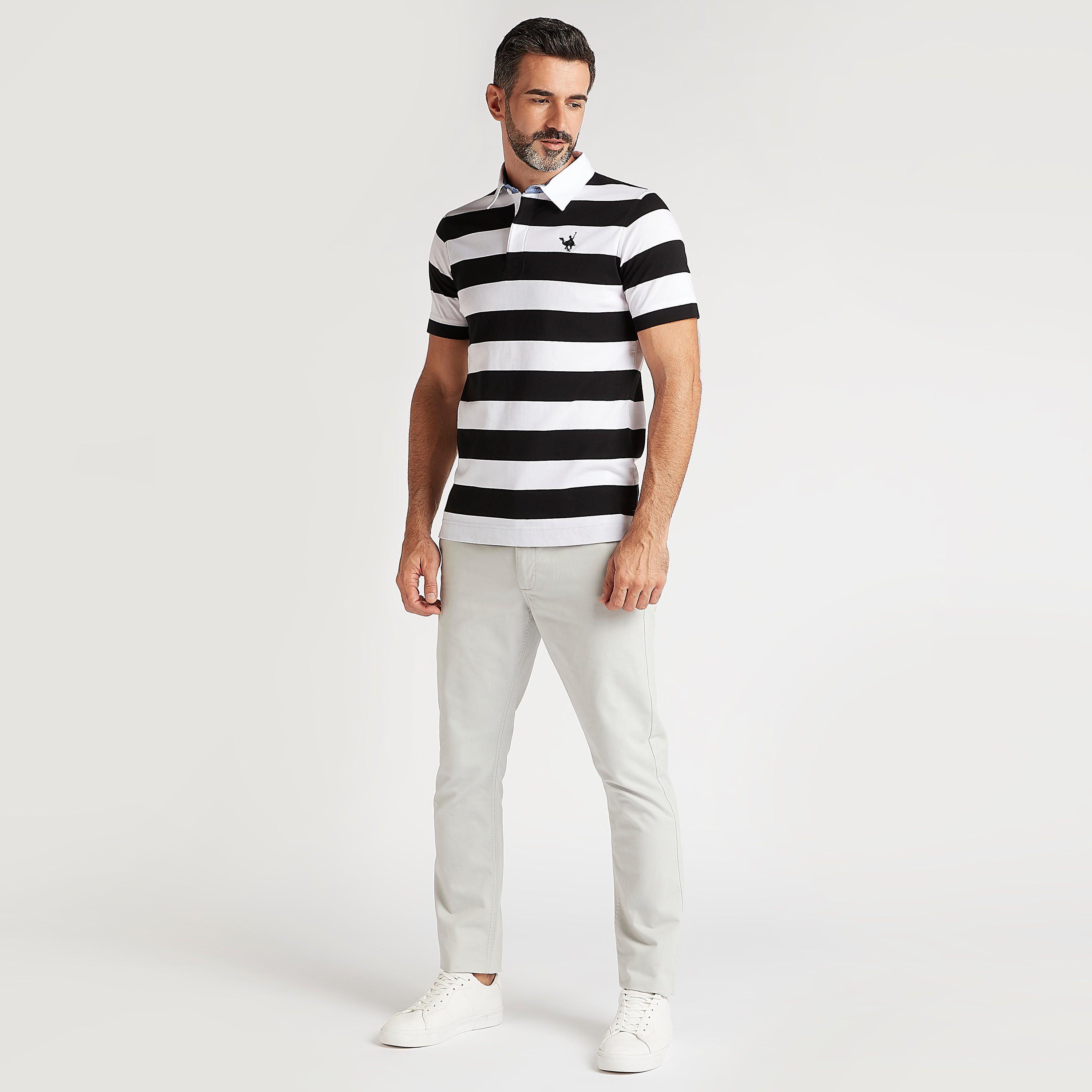 تيشيرت بولو مخطّط بأكمام قصيرة-men-clothing-tshirtsandpolos-polos-image-2