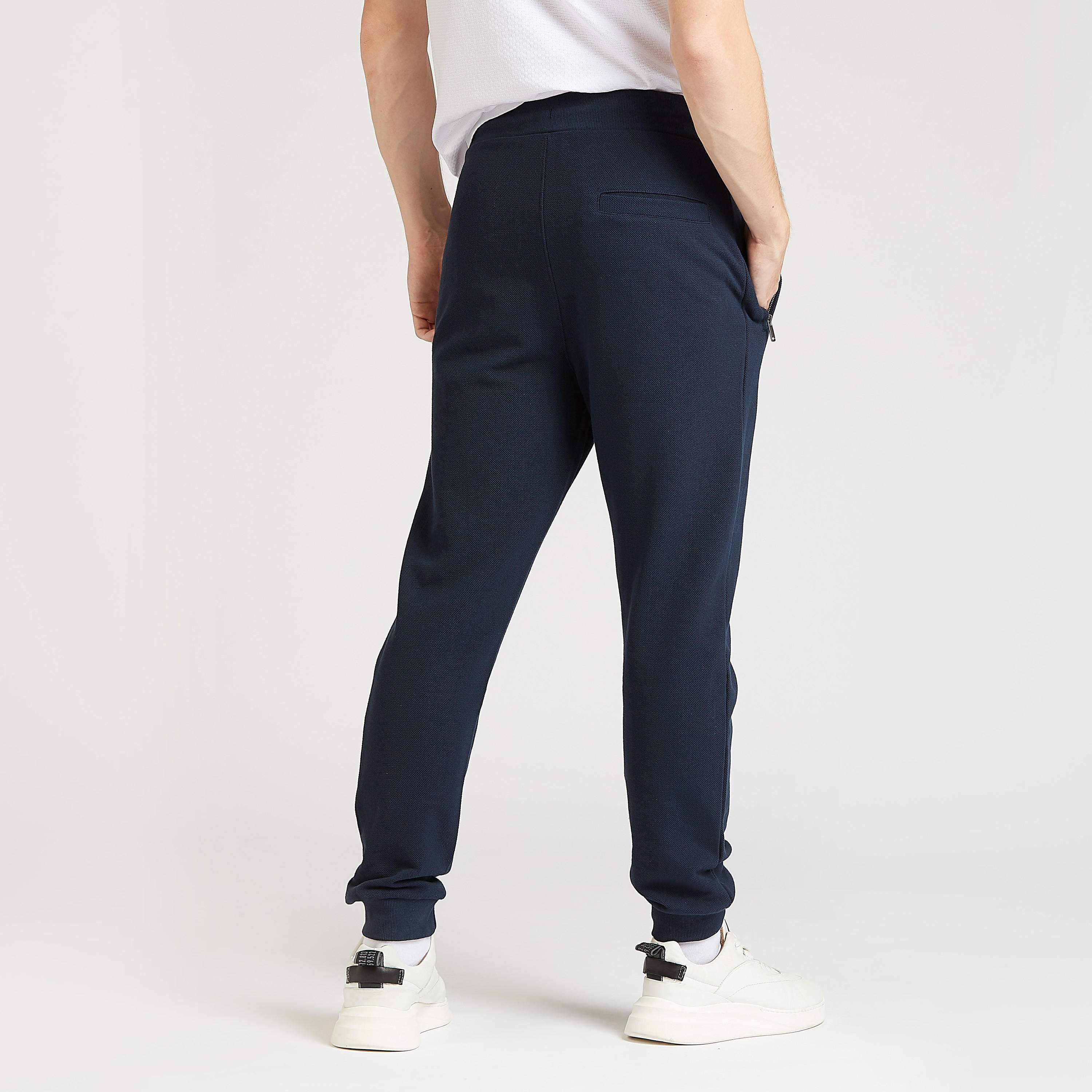 Textured Jog Pants with Pocket Detail and Drawstring Closure-men-clothing-bottoms-joggers-image-4