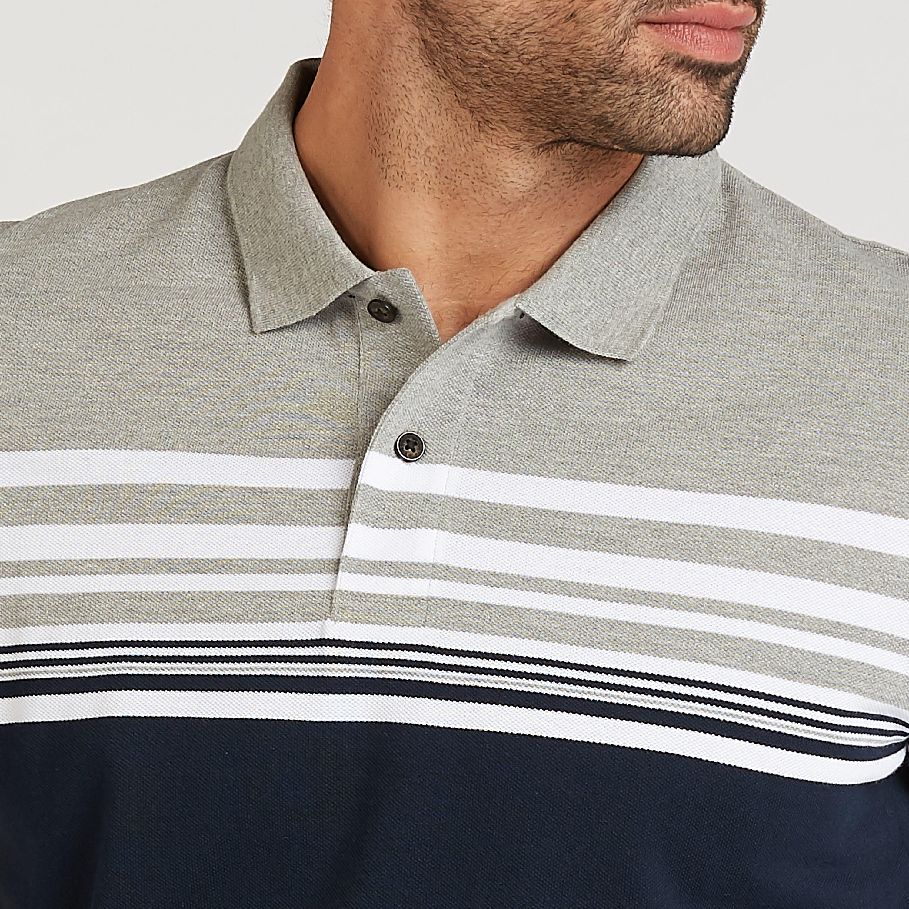 Sustainable Striped Polo T-shirt with Short Sleeves-men-clothing-tshirtsandpolos-polos-image-3