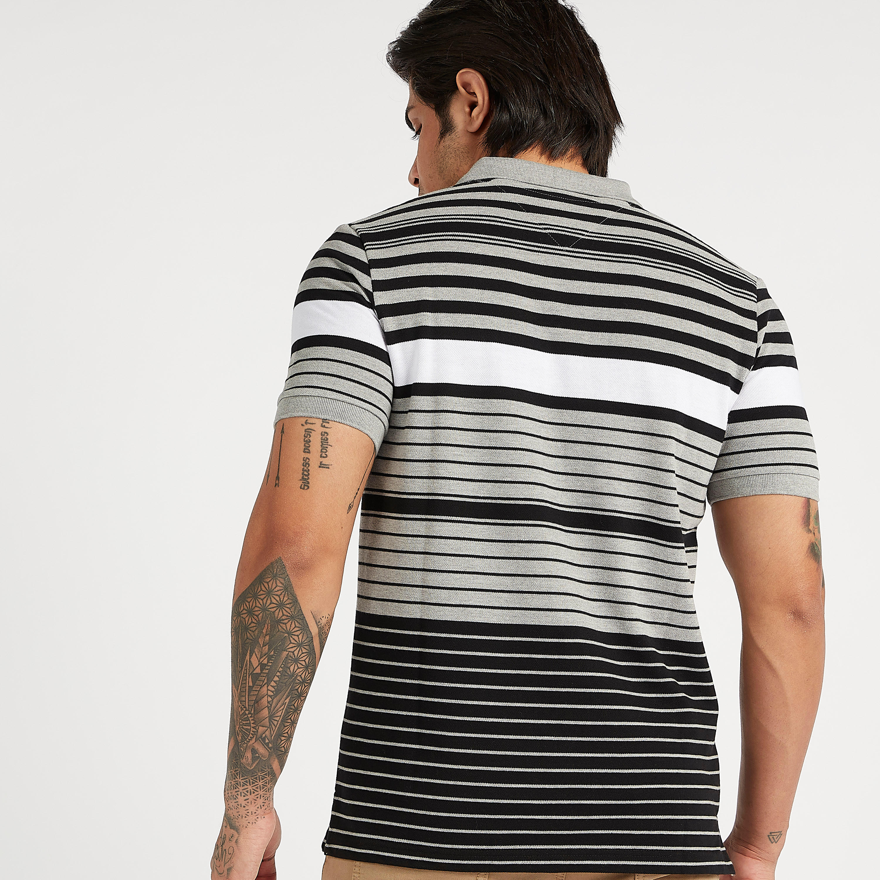 تيشيرت بولو مخطّط بأكمام قصيرة-men-clothing-tshirtsandpolos-polos-image-1