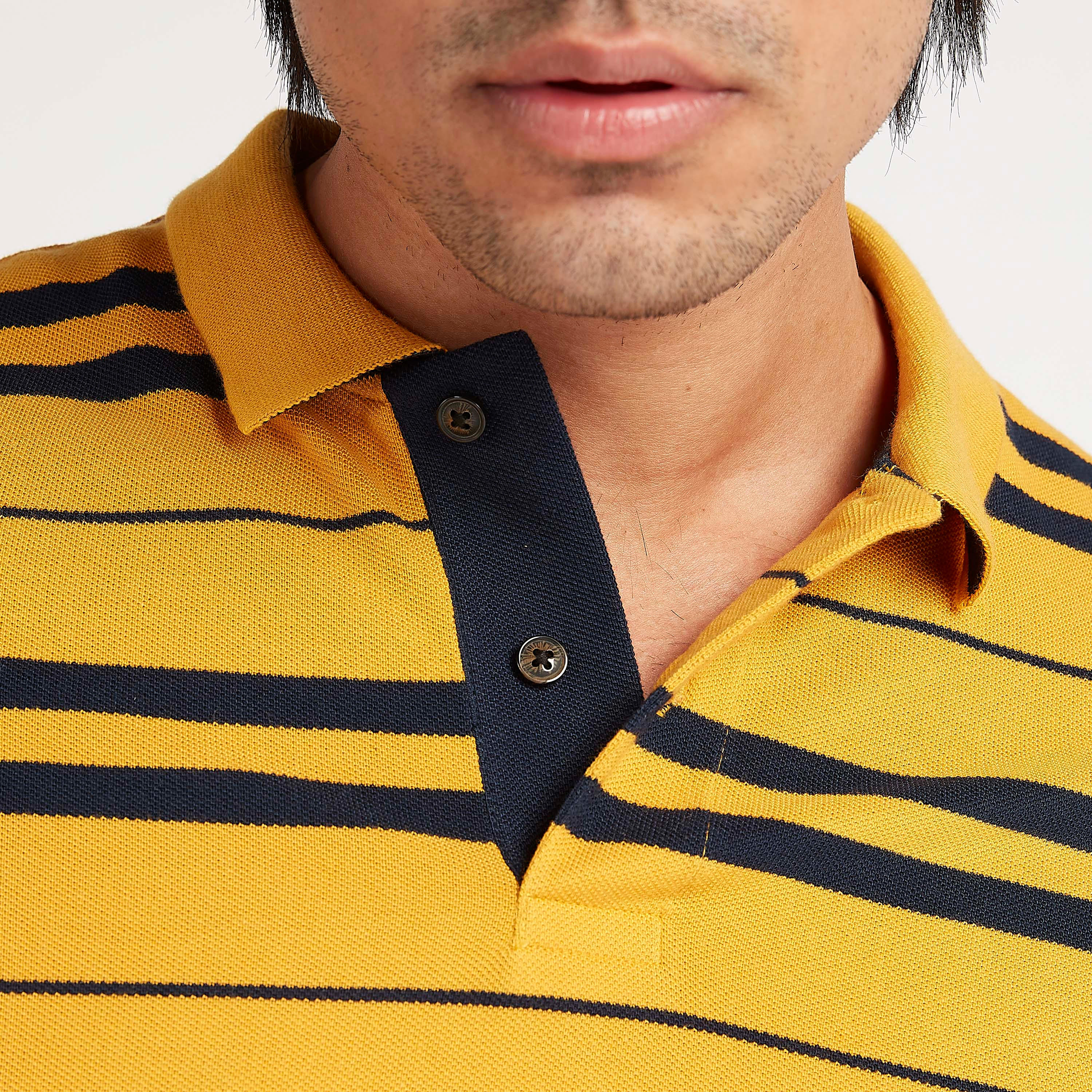 تيشيرت بولو مخطّط بأكمام قصيرة-men-clothing-tshirtsandpolos-polos-image-3