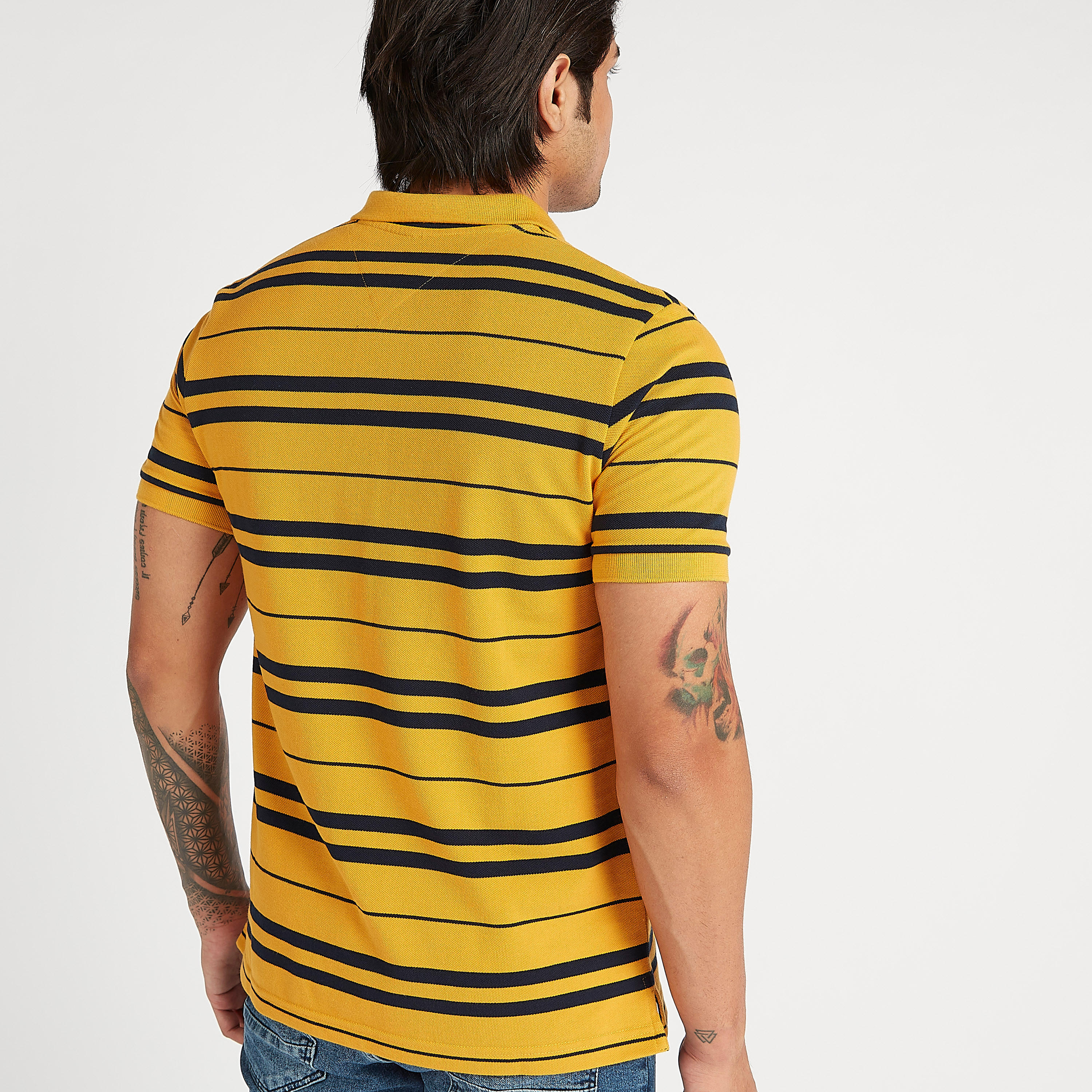 تيشيرت بولو مخطّط بأكمام قصيرة-men-clothing-tshirtsandpolos-polos-image-4