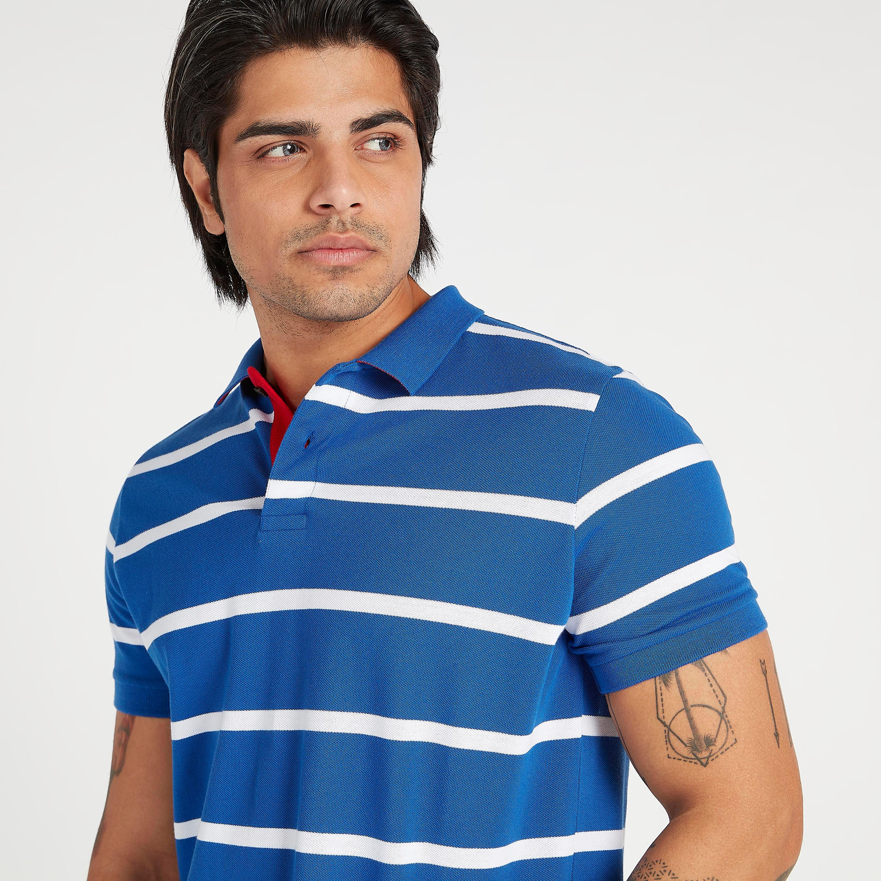 تيشيرت بولو مخطط بأكمام قصيرة-men-clothing-tshirtsandpolos-polos-image-2