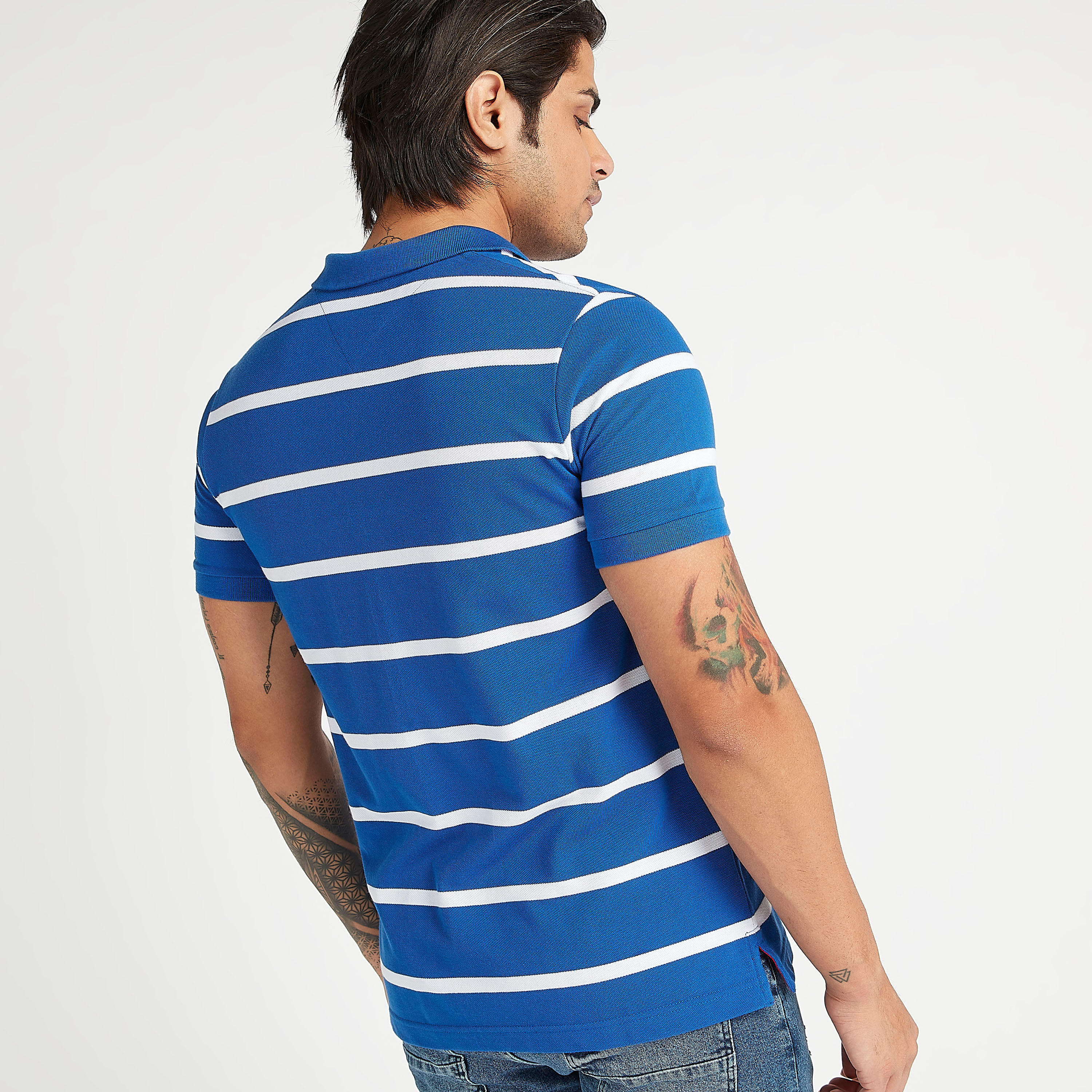 تيشيرت بولو مخطط بأكمام قصيرة-men-clothing-tshirtsandpolos-polos-image-4