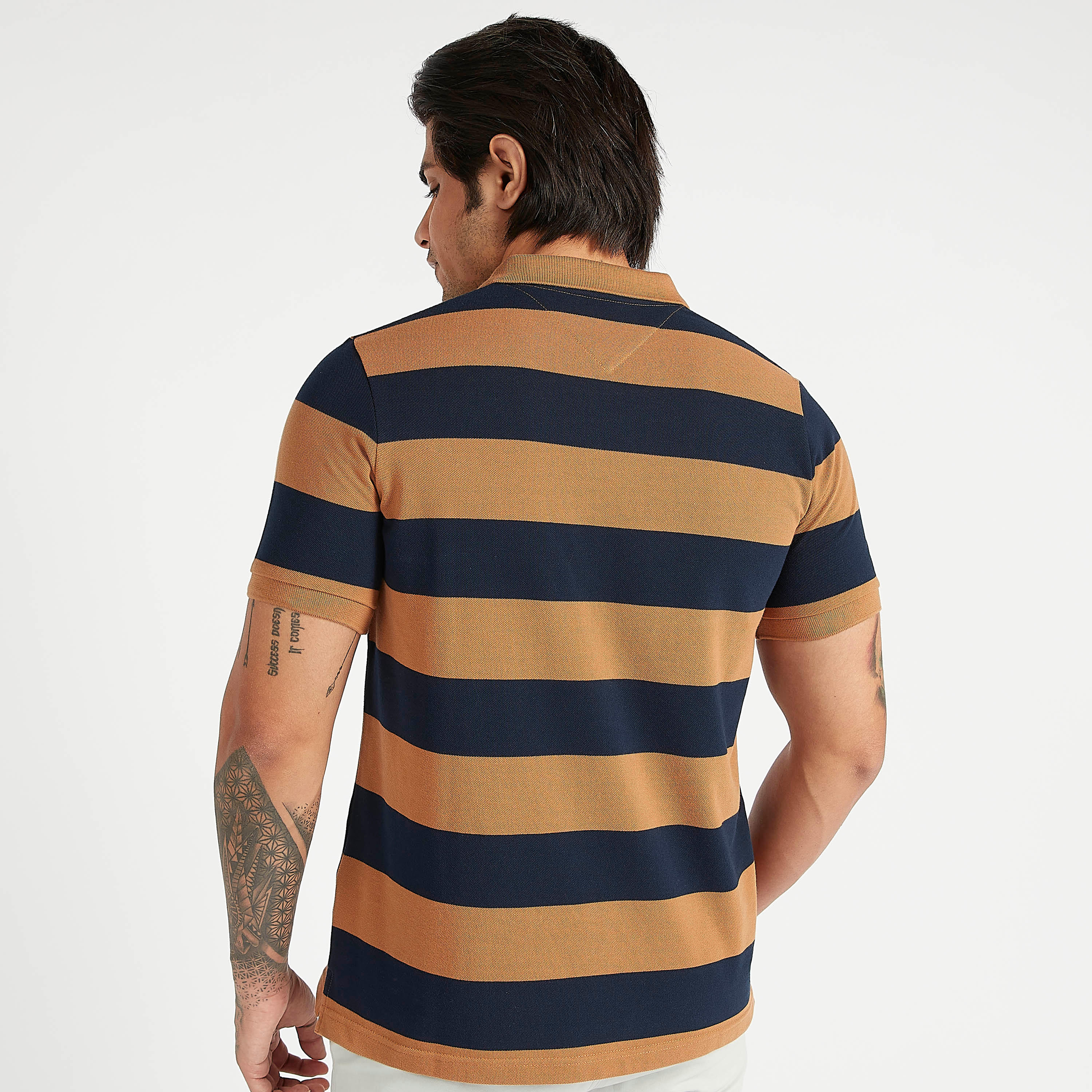 تيشيرت بولو مخطط بأكمام قصيرة-men-clothing-tshirtsandpolos-polos-image-4