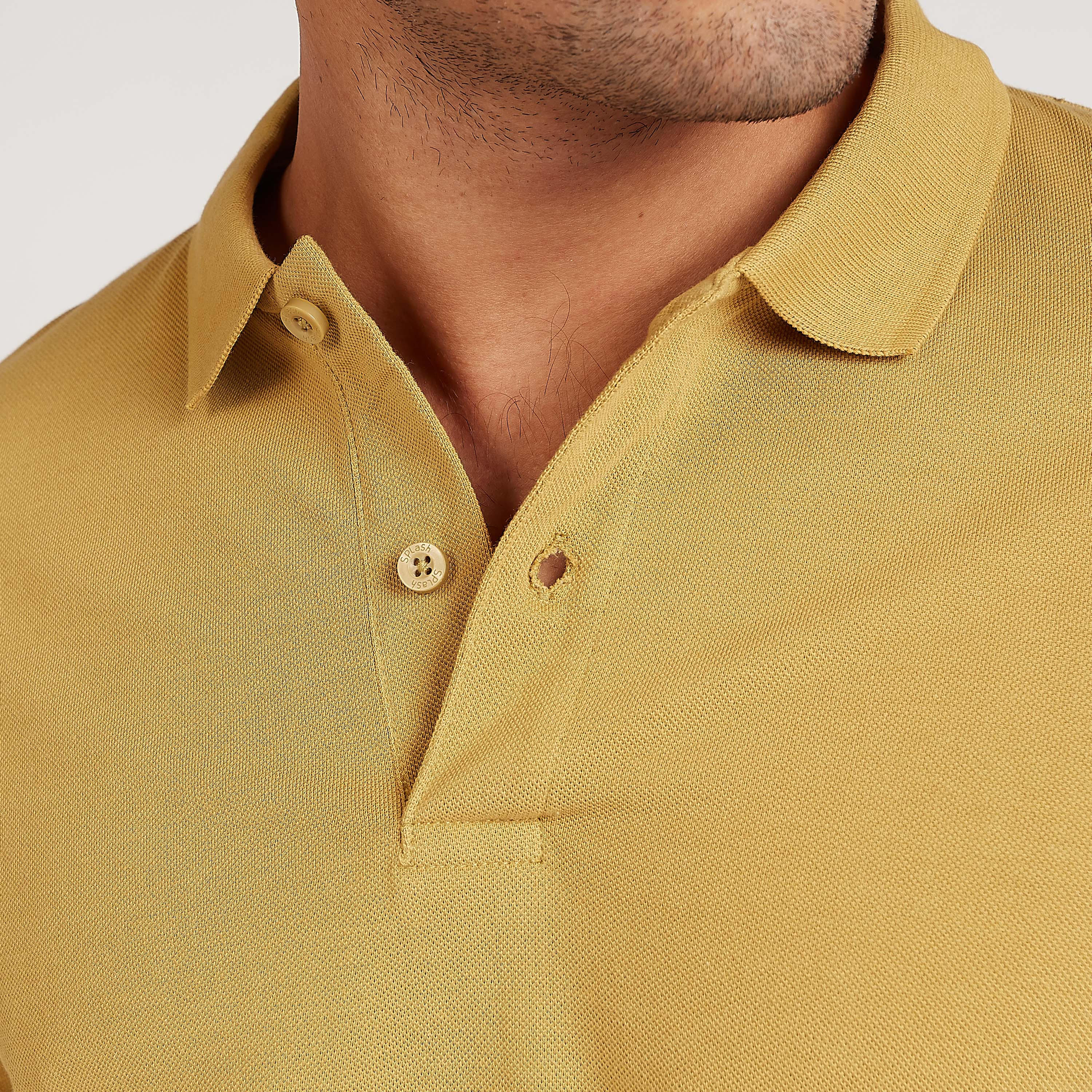 تيشيرت بولو مستدام بارز الملمس بأكمام قصيرة-men-clothing-tshirtsandpolos-polos-image-3
