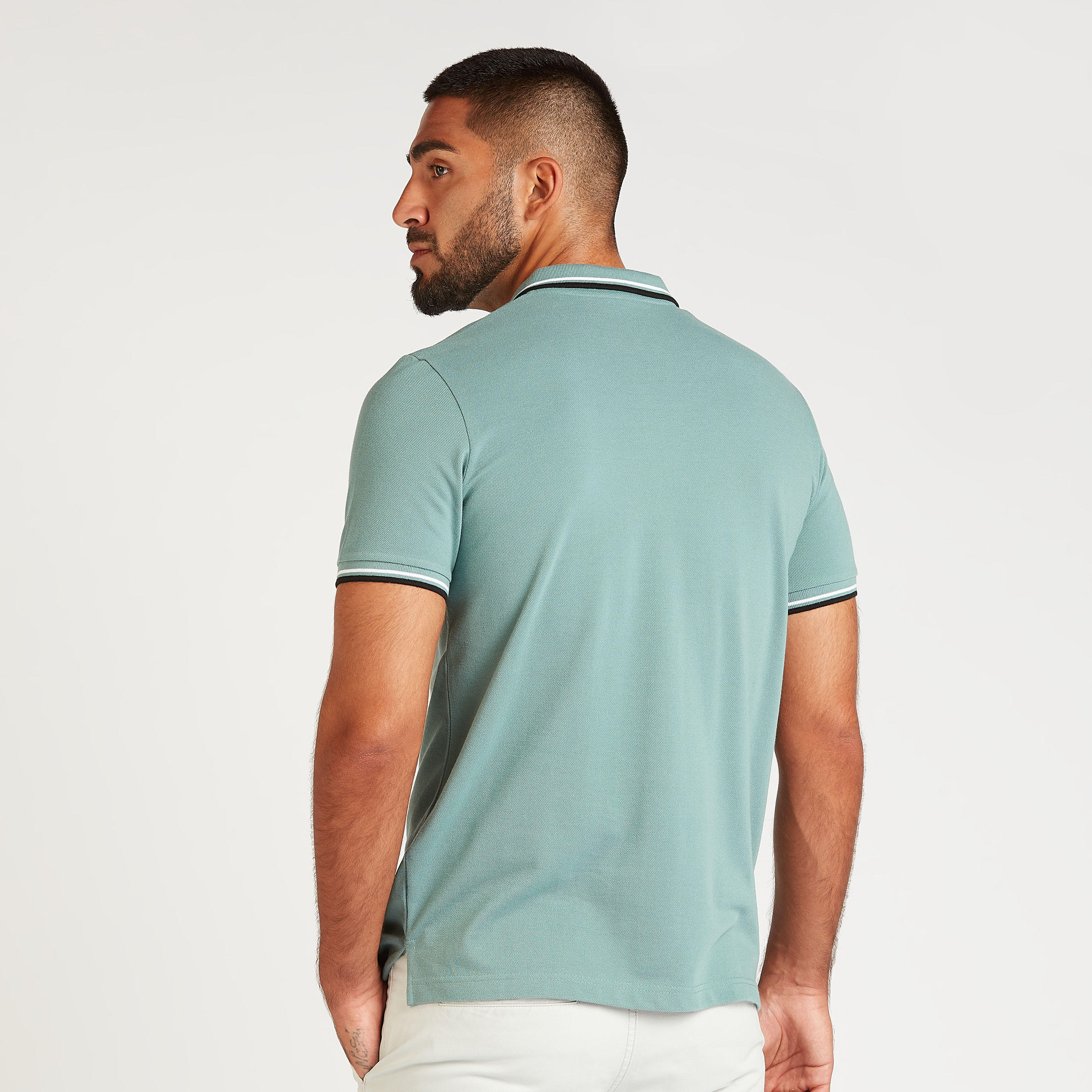 تيشيرت بولو مستدام بارز الملمس بأكمام قصيرة-men-clothing-tshirtsandpolos-polos-image-2