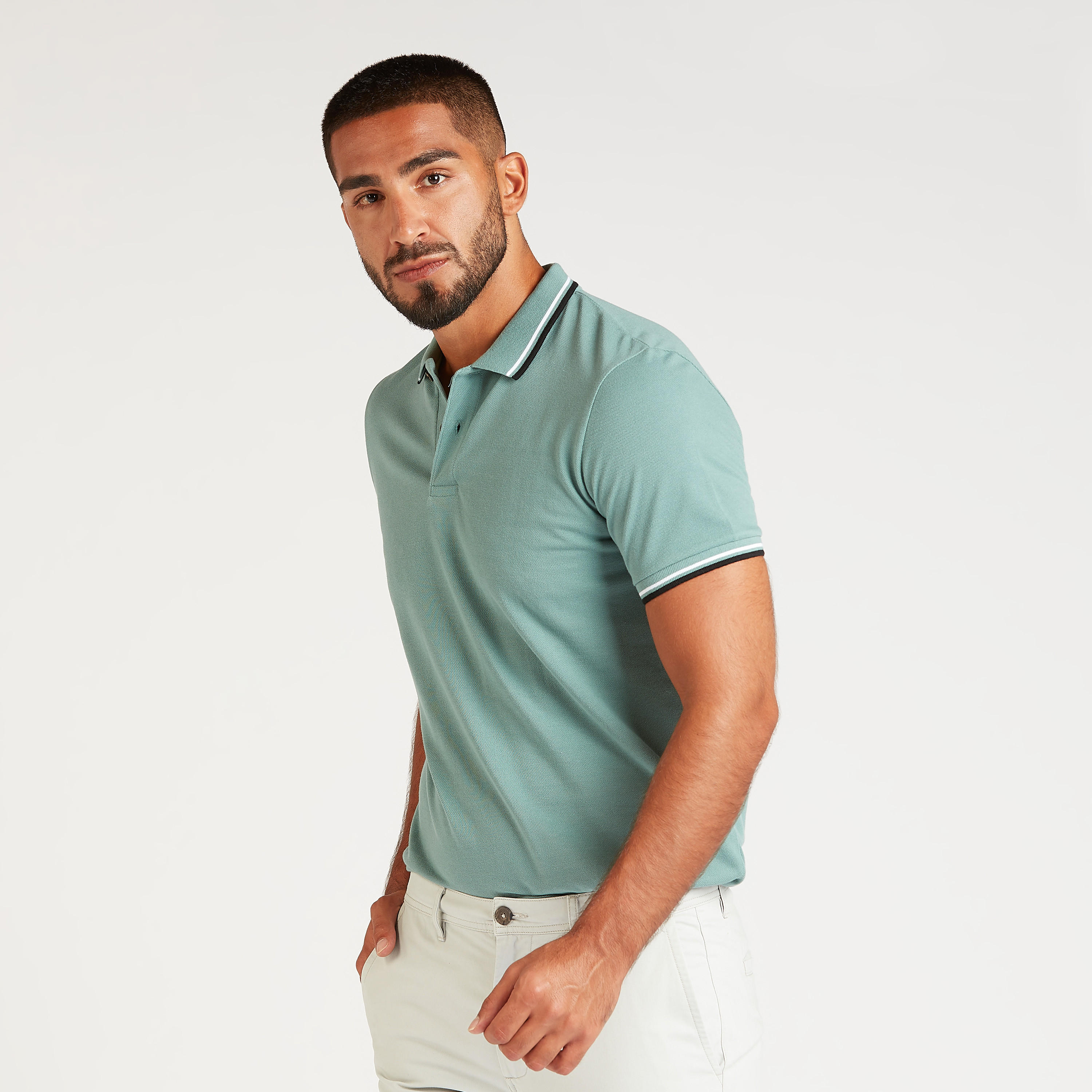 تيشيرت بولو مستدام بارز الملمس بأكمام قصيرة-men-clothing-tshirtsandpolos-polos-image-6