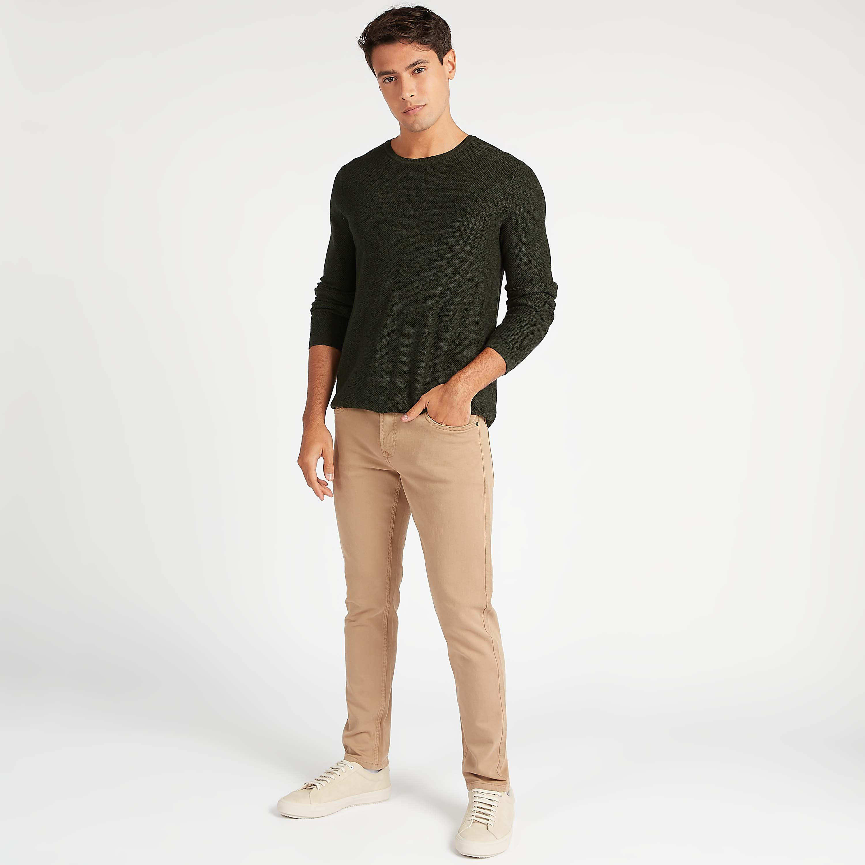 كنزة مستدامة بارزة الملمس بياقة ضيّقة وأكمام طويلة-men-clothing-sweatersandpullovers-image-2
