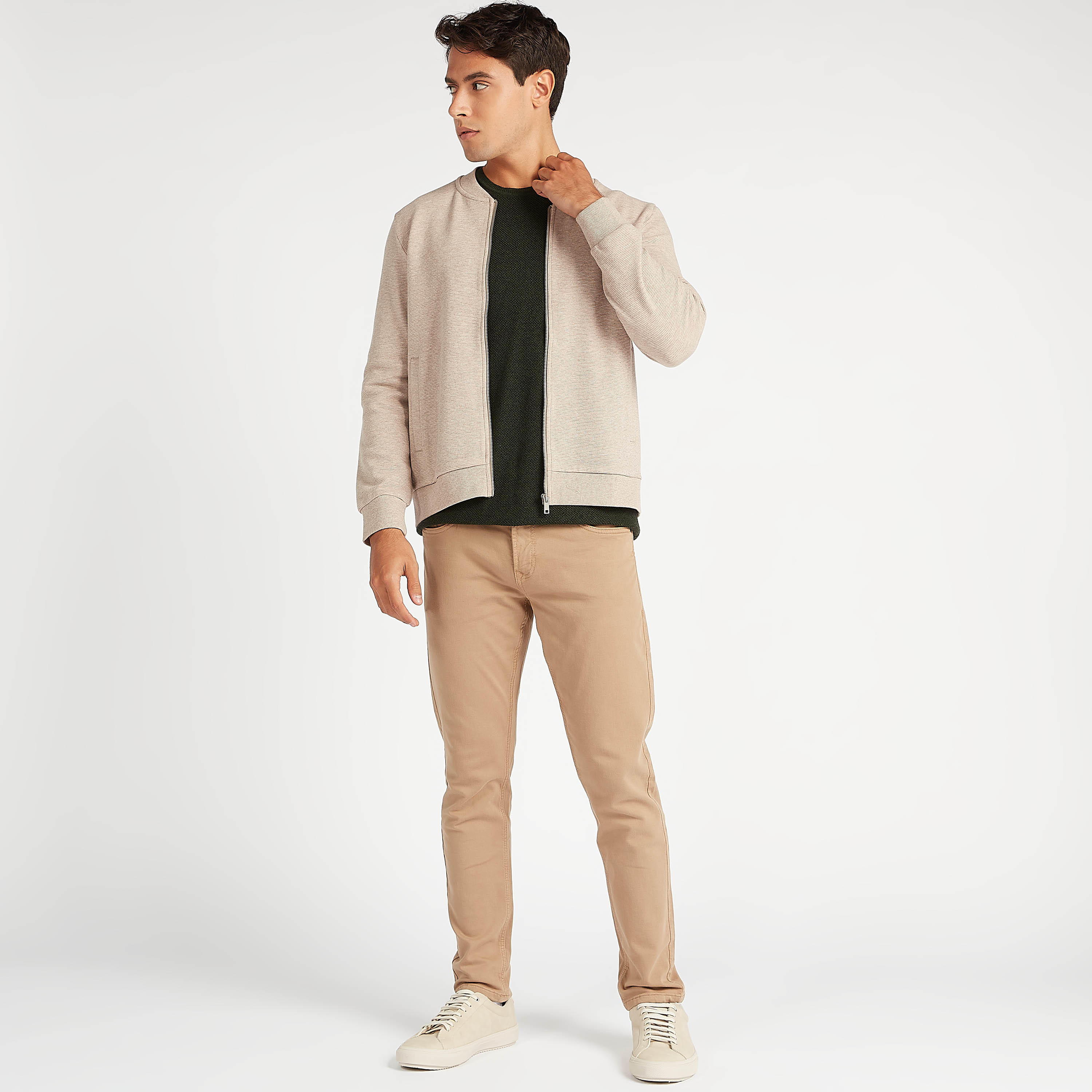 جاكيت مستدام خفيف بارز الملمس مع سحّاب وجيوب-men-clothing-jacketsandblazers-jackets-image-2