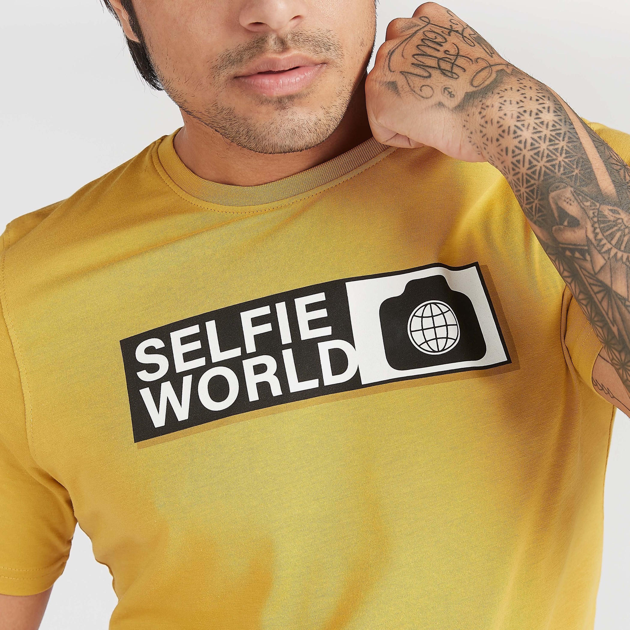 Sustainable Printed Crew Neck T-shirt with Short Sleeves-men-clothing-tshirtsandpolos-tshirts-image-3