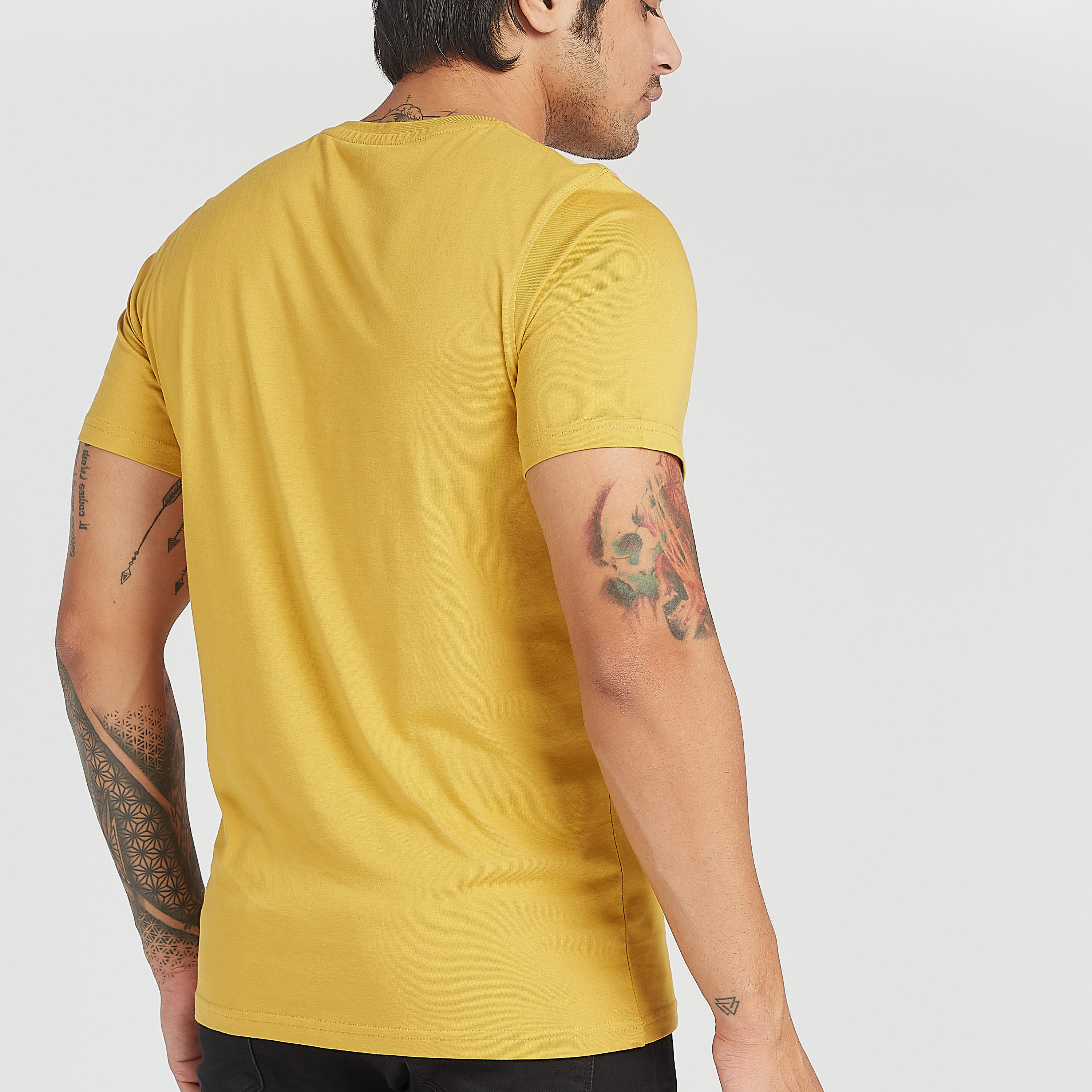 Sustainable Printed Crew Neck T-shirt with Short Sleeves-men-clothing-tshirtsandpolos-tshirts-image-4