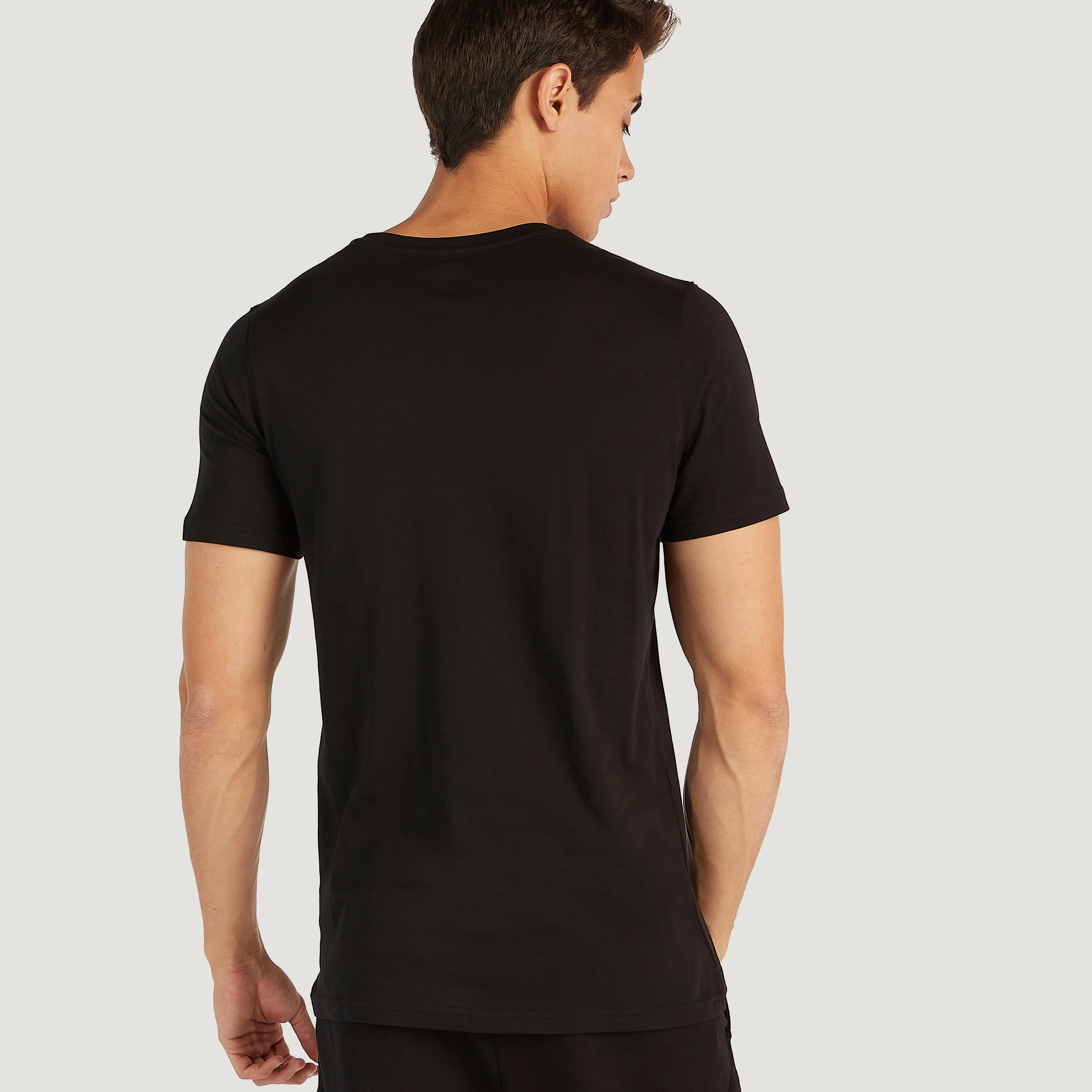 Printed Slim Fit Crew Neck T-shirt with Short Sleeves-men-clothing-tshirtsandpolos-tshirts-image-4