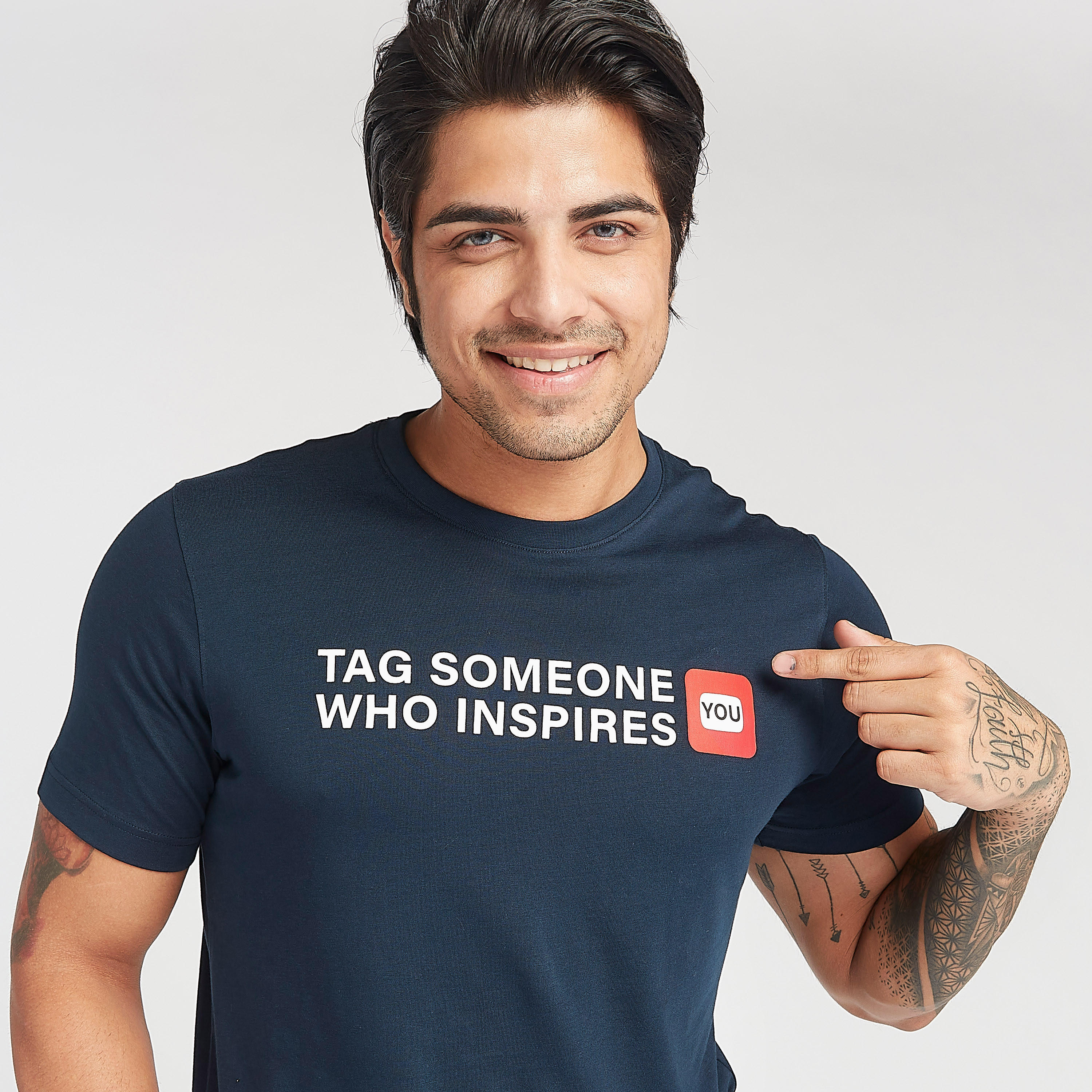 Printed Crew Neck T-shirt with Short Sleeves-men-clothing-tshirtsandpolos-tshirts-image-3