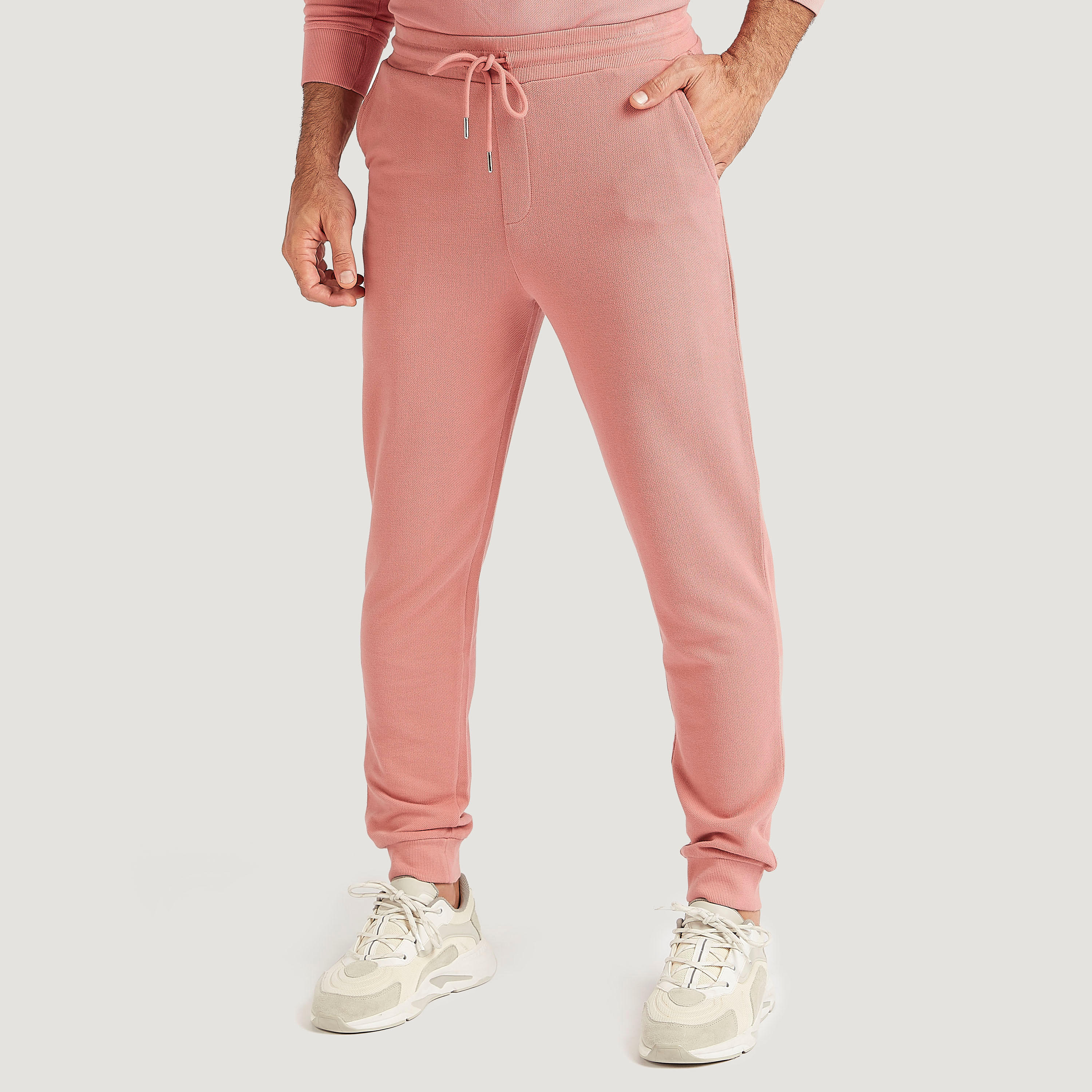 Solid Flexi Waist Joggers with Drawstring Closure-men-clothing-bottoms-joggers-image-1