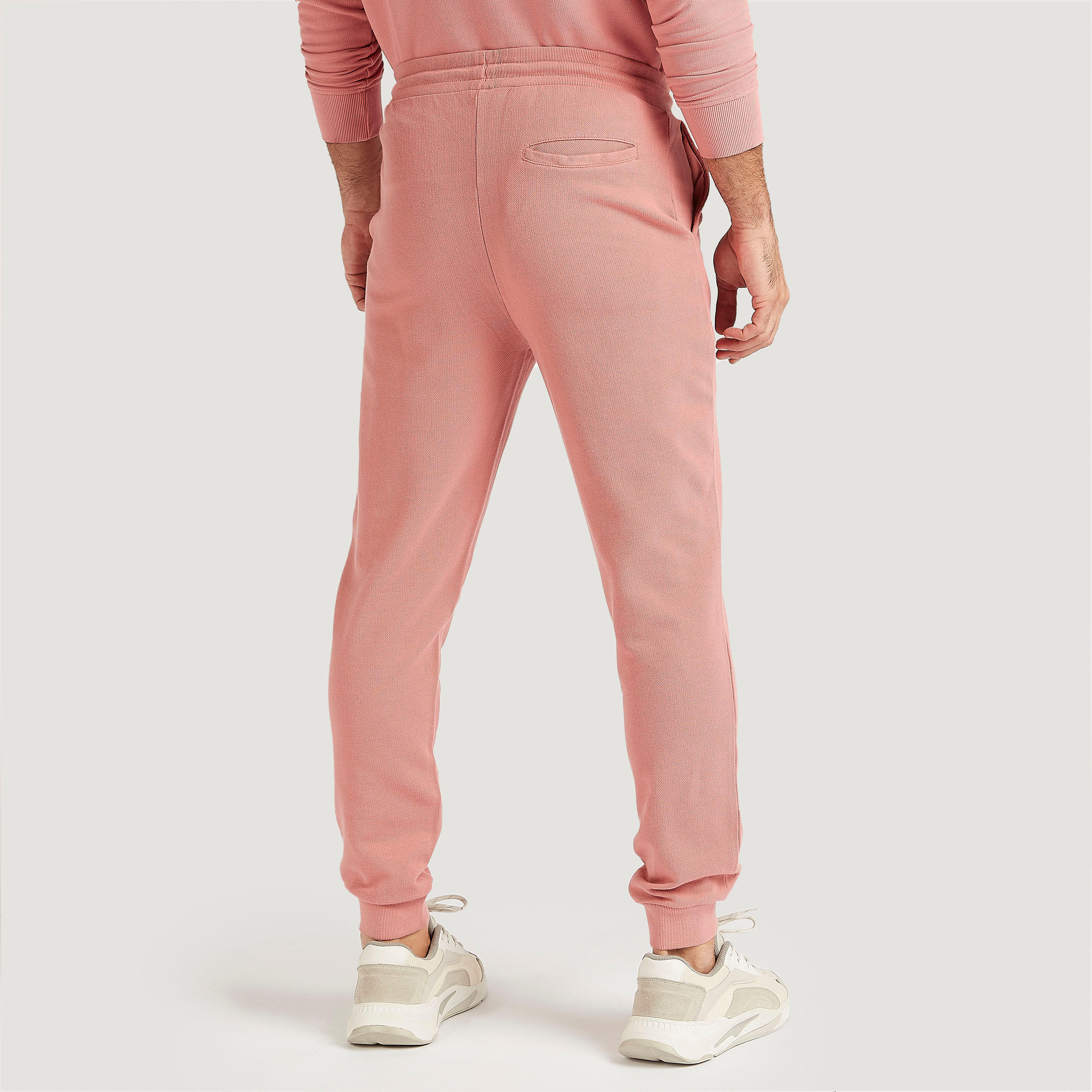 Solid Flexi Waist Joggers with Drawstring Closure-men-clothing-bottoms-joggers-image-4