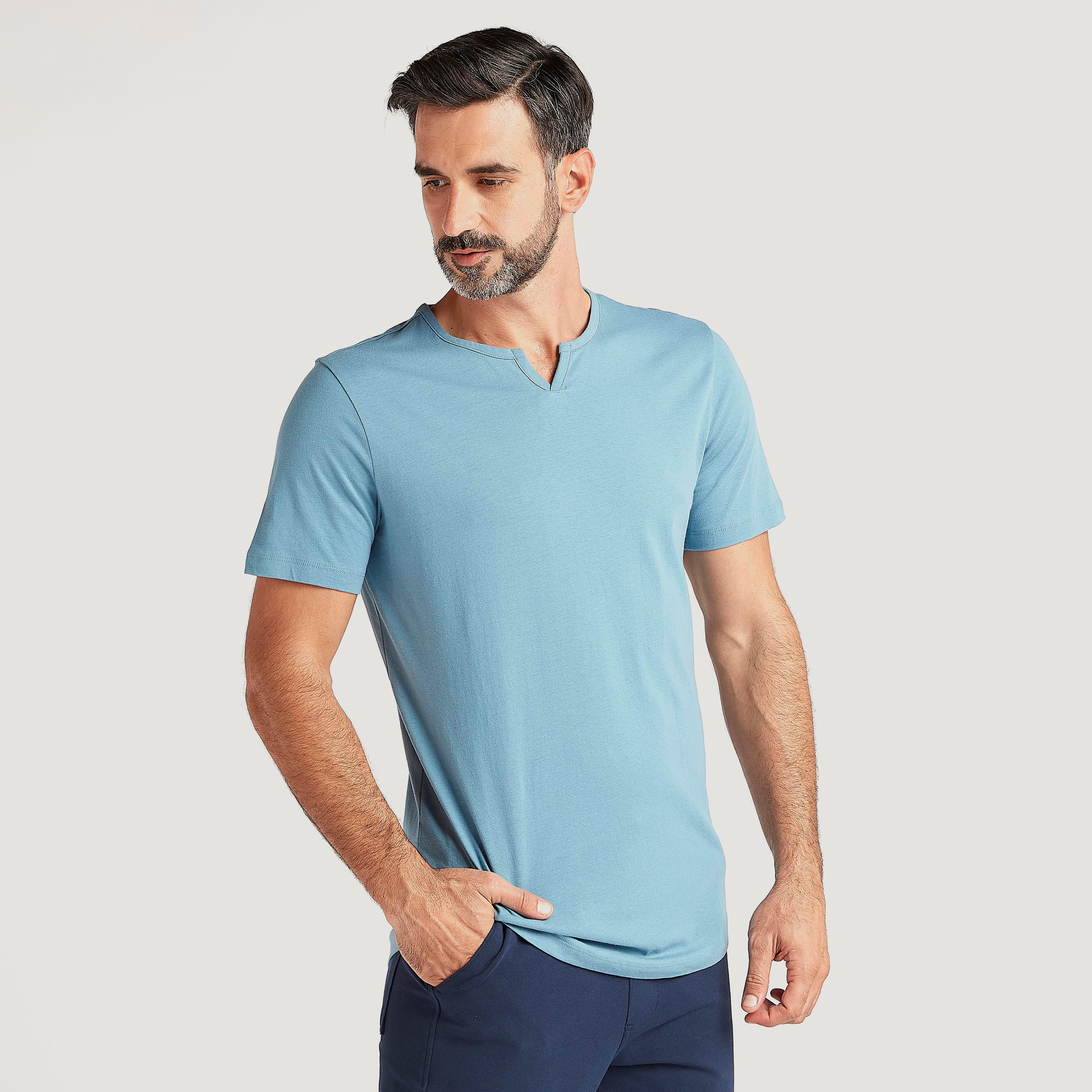 تيشيرت سادة بأكمام قصيرة-men-clothing-tshirtsandpolos-tshirts-image-4