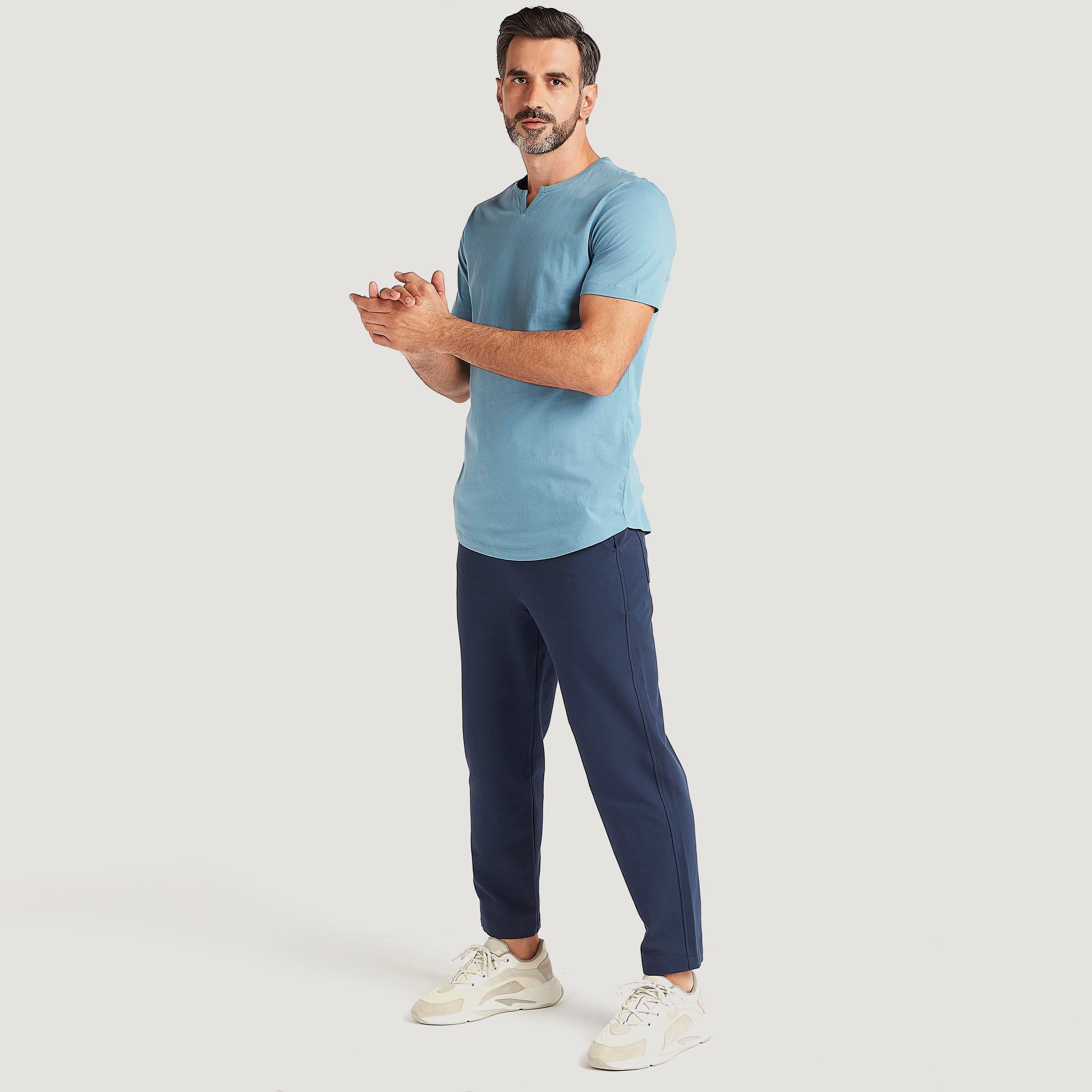 تيشيرت سادة بأكمام قصيرة-men-clothing-tshirtsandpolos-tshirts-image-3