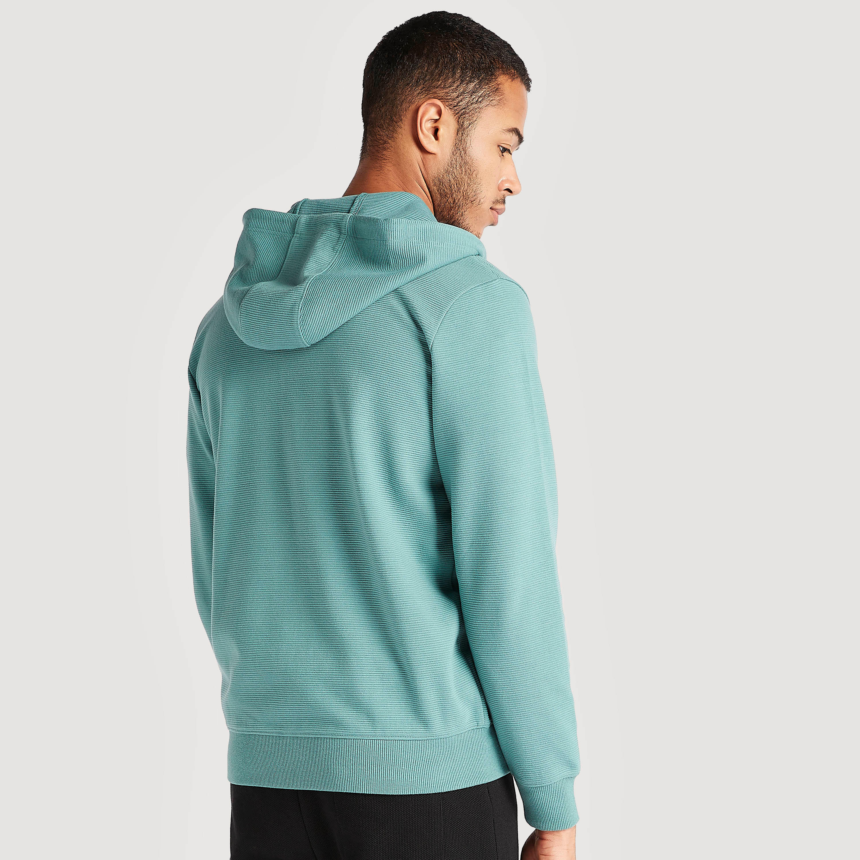 Solid Zip Through Hooded Jacket with Kangaroo Pocket-men-winterwear-hoodiesandsweatshirts-image-4