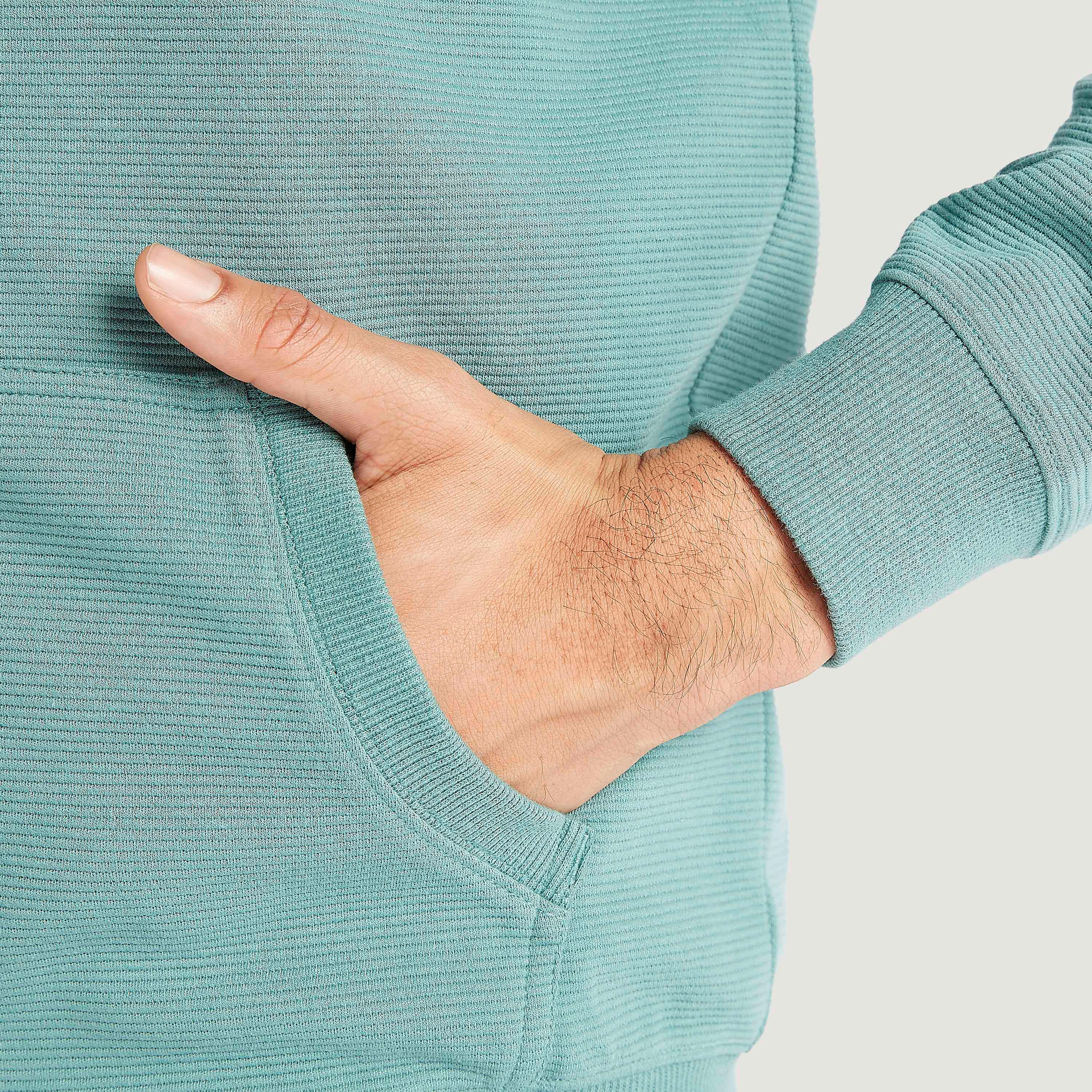 Solid Zip Through Hooded Jacket with Kangaroo Pocket-men-winterwear-hoodiesandsweatshirts-image-5