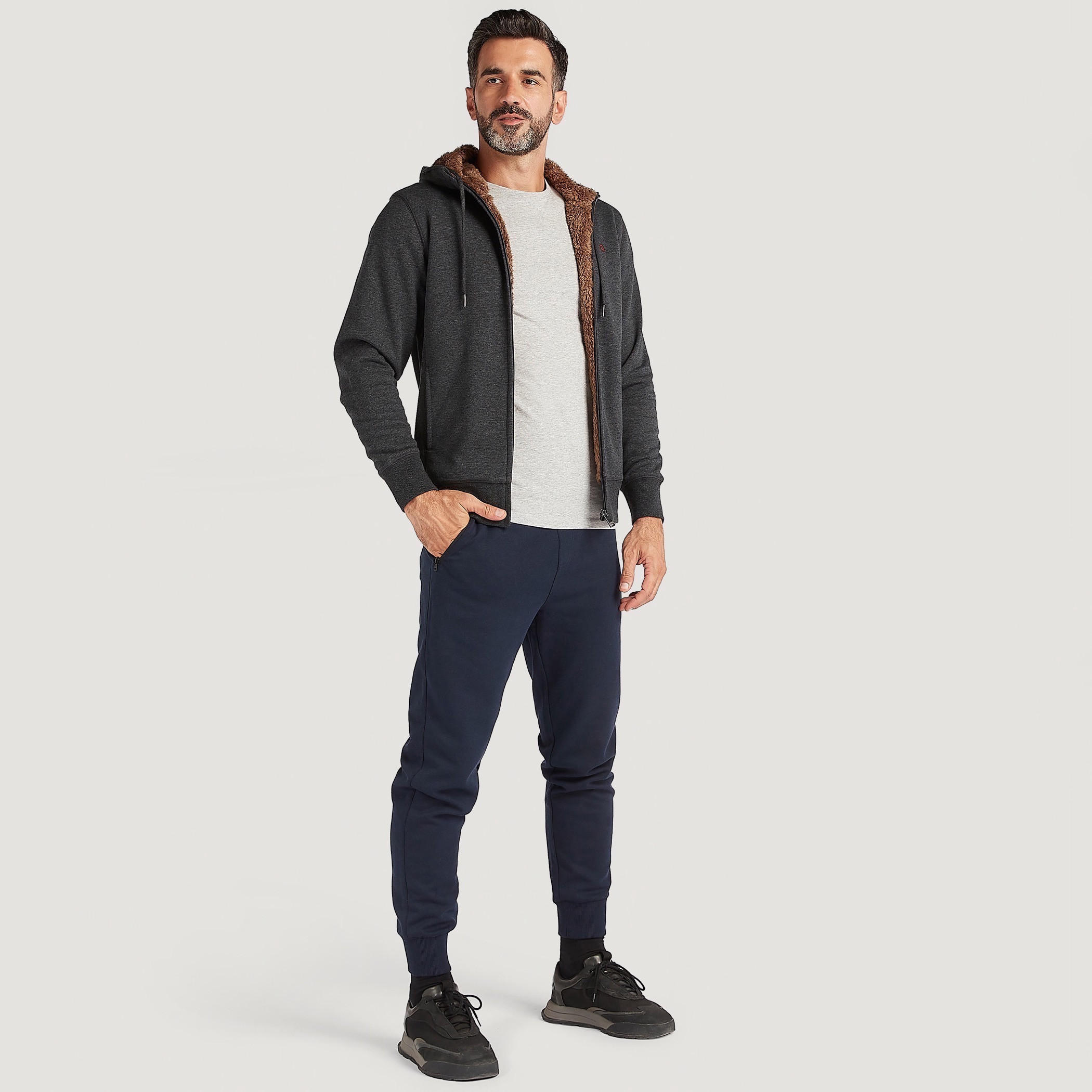 Solid Joggers with Elasticised Waistband and Pockets-men-clothing-bottoms-joggers-image-2