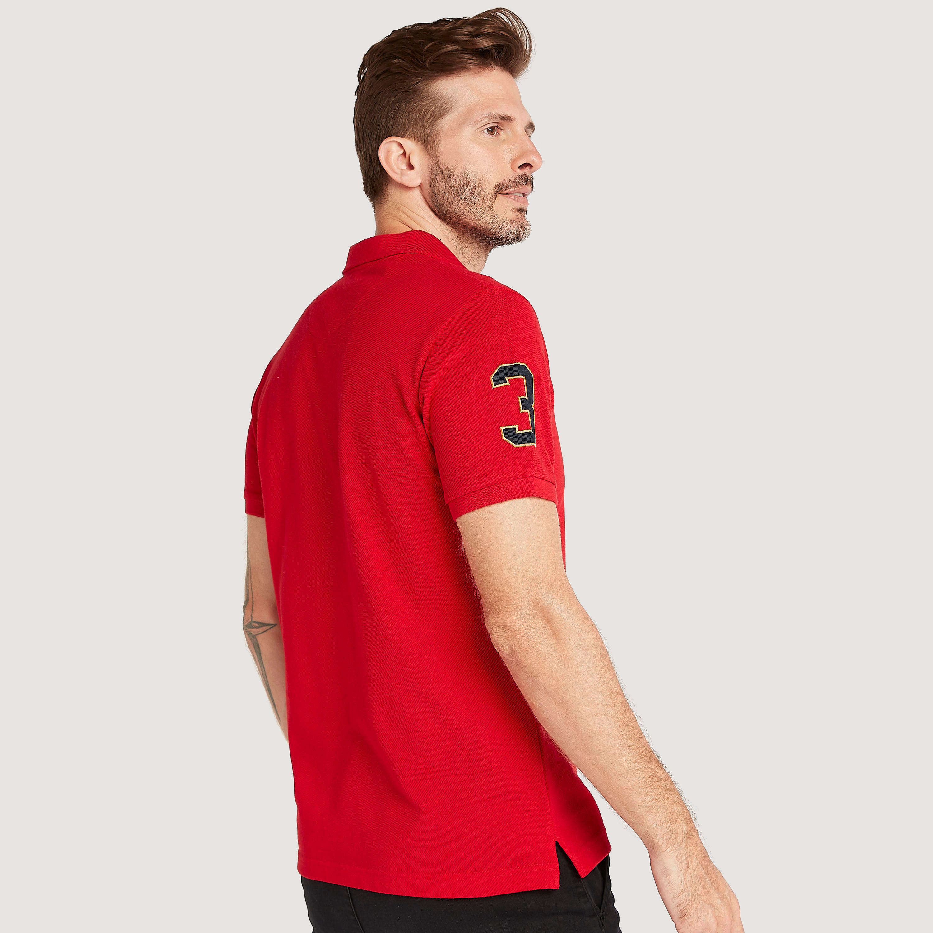 تيشيرت بولو مطرز بأكمام قصيرة-men-clothing-tshirtsandpolos-polos-image-4