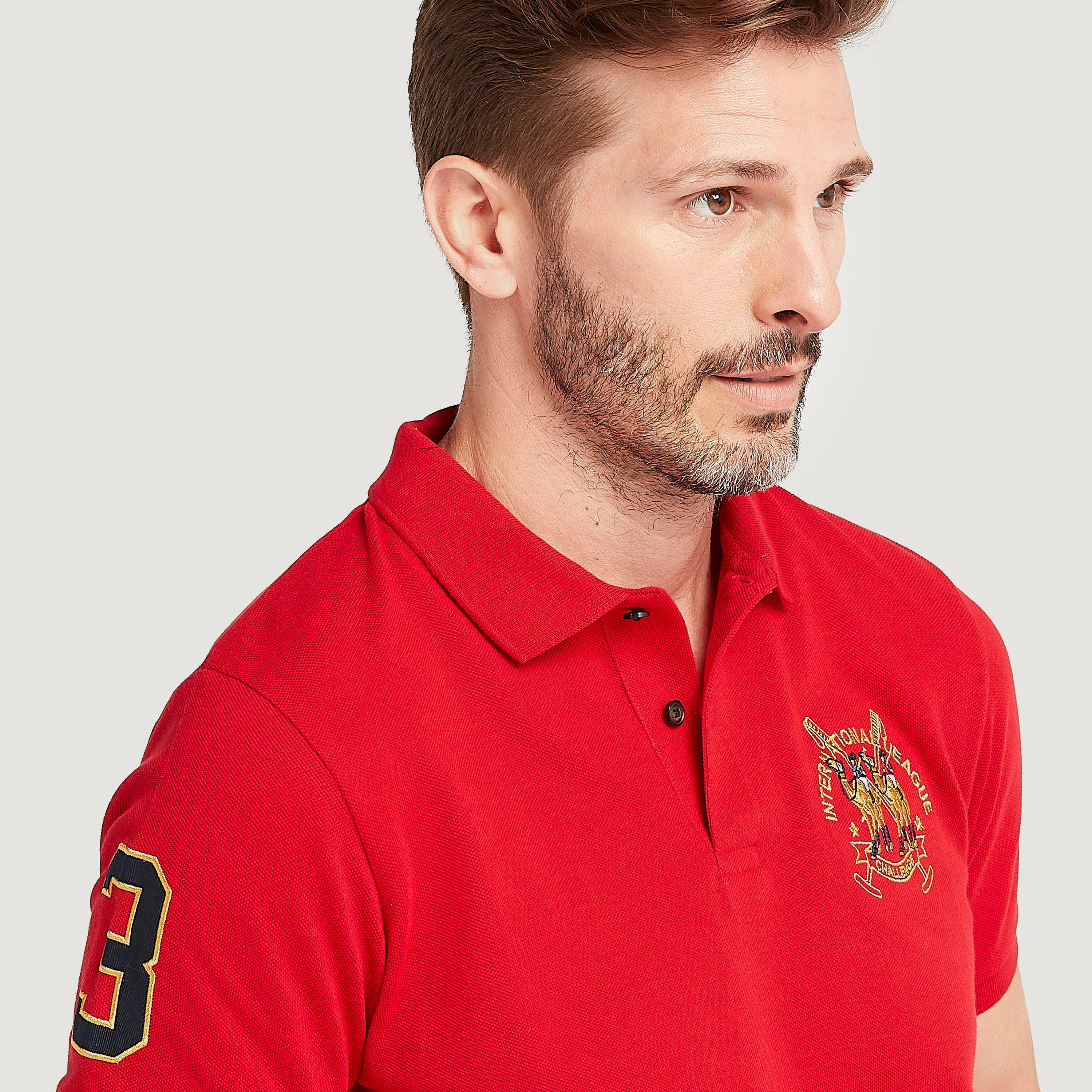 تيشيرت بولو مطرز بأكمام قصيرة-men-clothing-tshirtsandpolos-polos-image-1