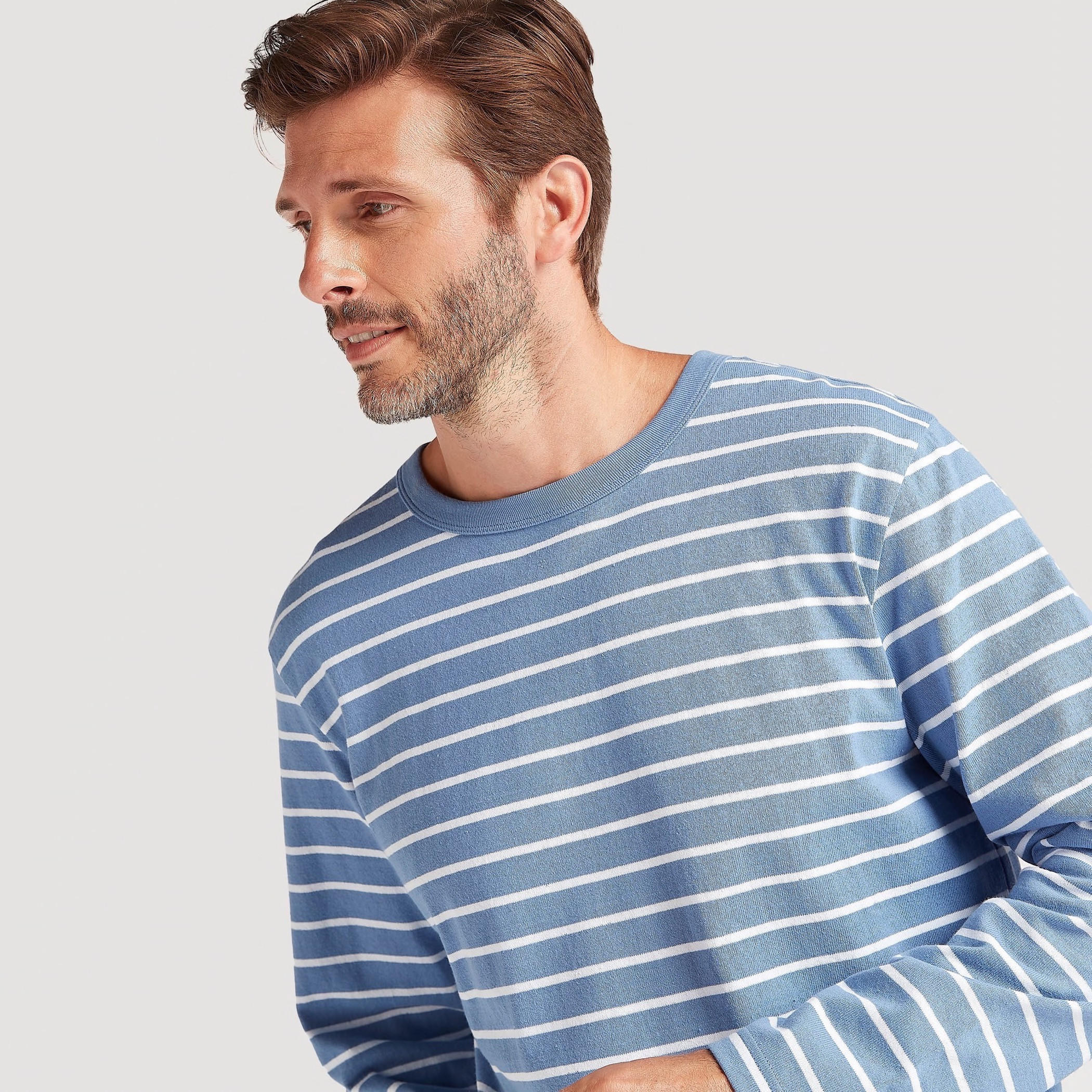 تيشيرت مخطّط بأكمام طويلة وياقة قارب-men-clothing-tshirtsandpolos-tshirts-image-6